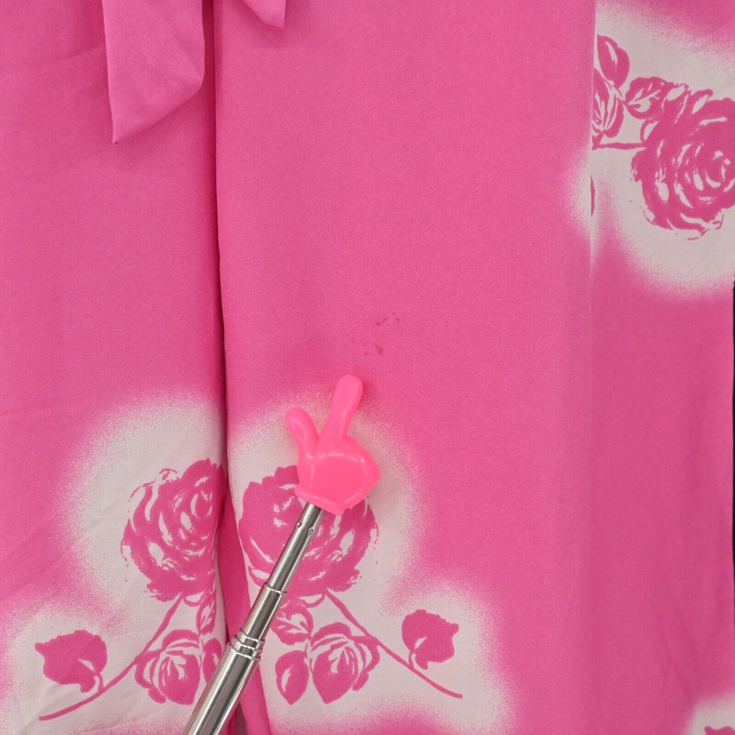 VICTORIAS SECRET Pajama Pants Womens Size S Pink Floral Stripe Wide Leg Satin