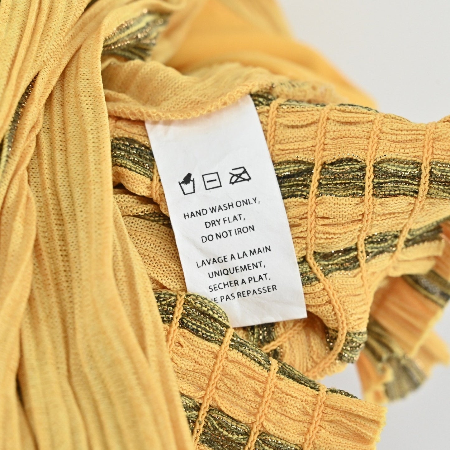 Ramy Brook Womens Candice Top Size XS Striped Gold Metallic Sleeveless Surplice
