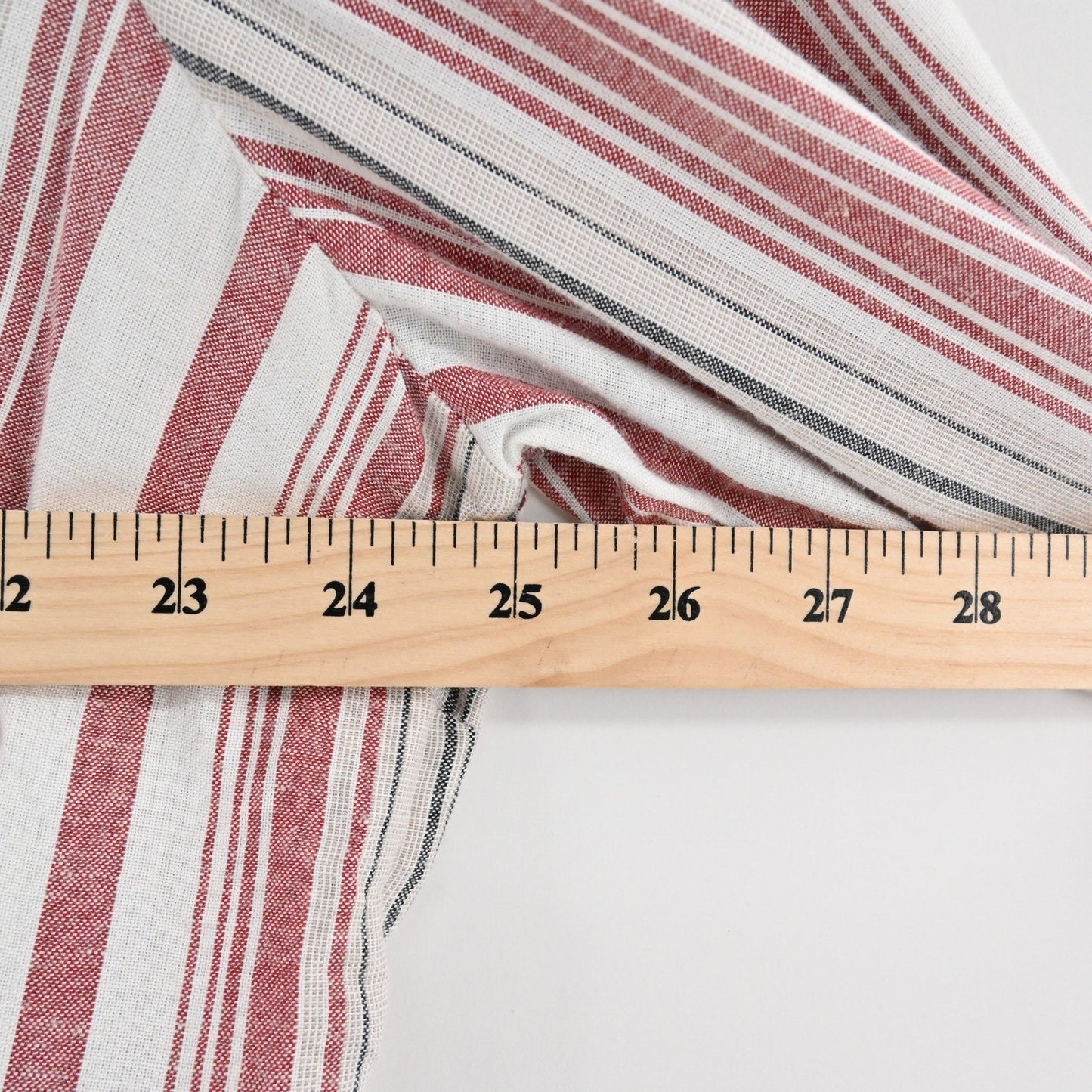 Soft Surroundings Womens Repose Berry Stripe Beaded Tunic Sz XL Boho Button Top