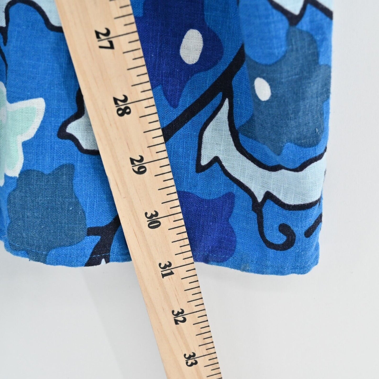 RHODE Jumpsuit Womens Size XXL Target Zinnia Blue Print Bell Sleeve Cut Out