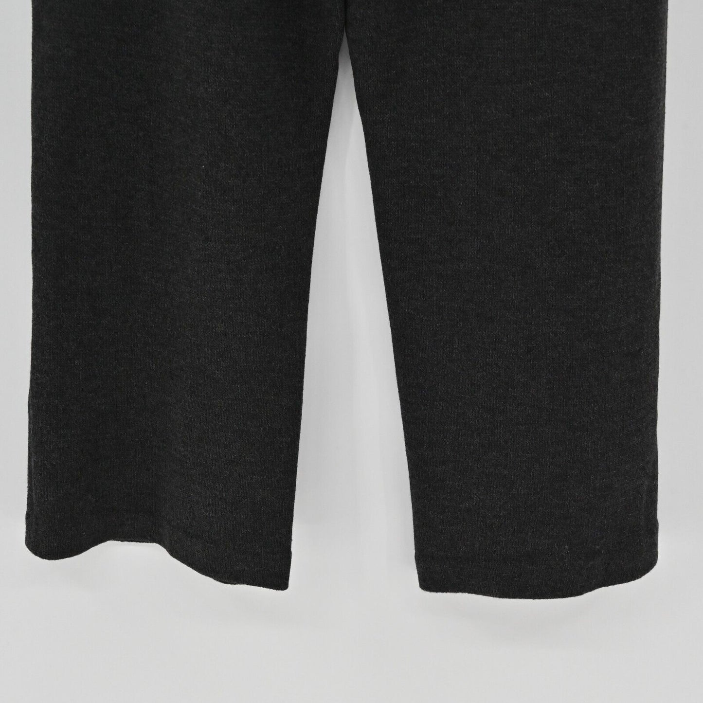 ST JOHN Pants Womens Sz M Sport Slate Grey Solid Santana Knit Pull On High Rise