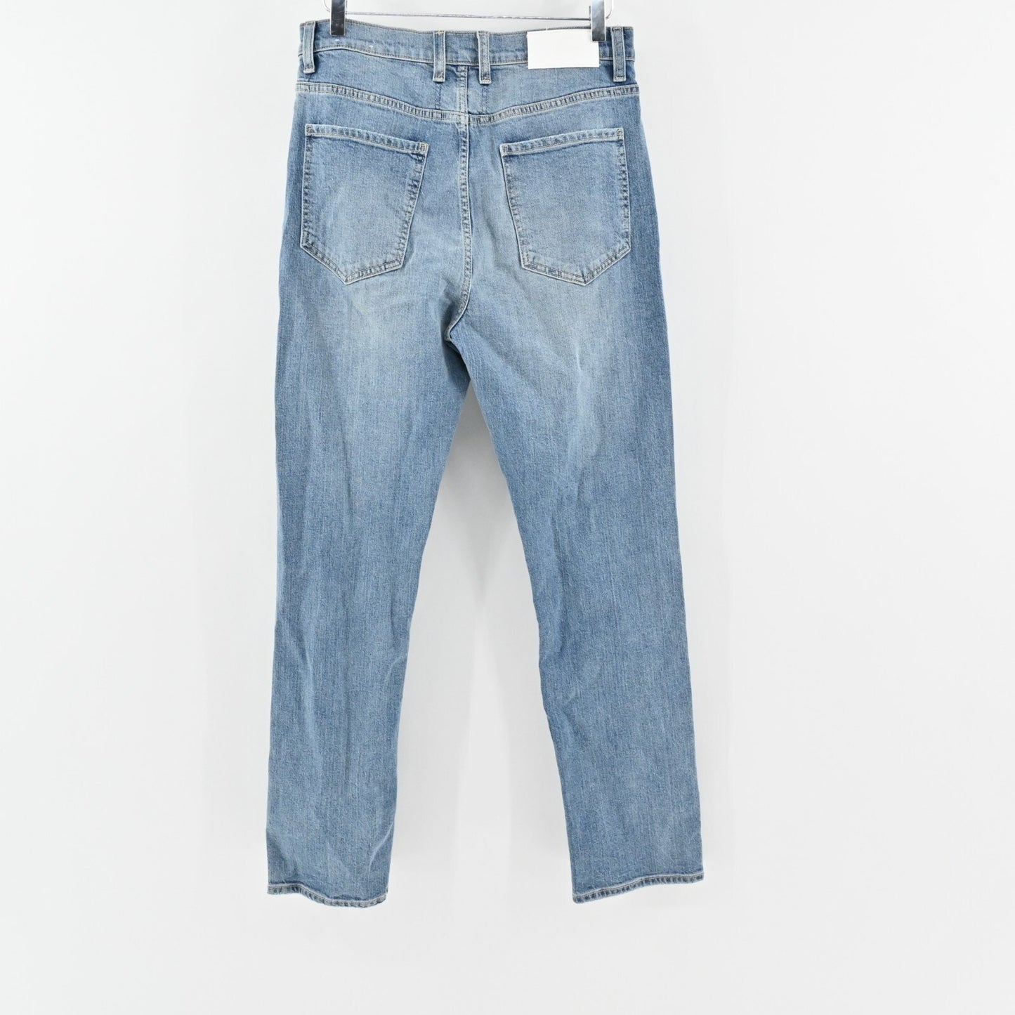 7 FOR ALL MANKIND Jeans Womens Size 31 High Rise Straight Classic Blue Denim