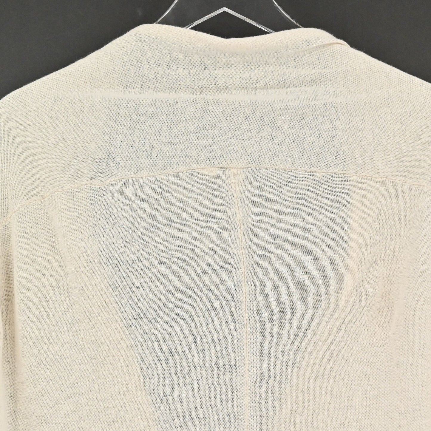 ANTHROPOLOGIE Moth Womens Cardigan Size M Ivory Linen Cotton Zip Dolman Sleeve