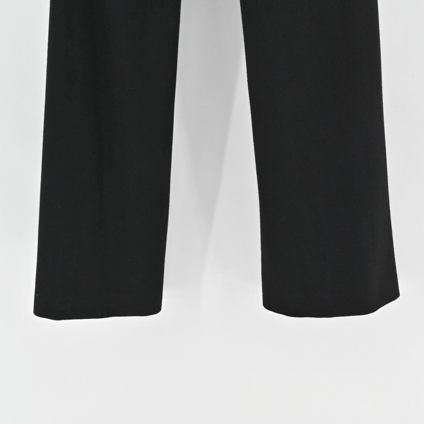 THEORY Womens Demitria Pants Size 12 Black Vent Slit Double Knit Flare High Rise