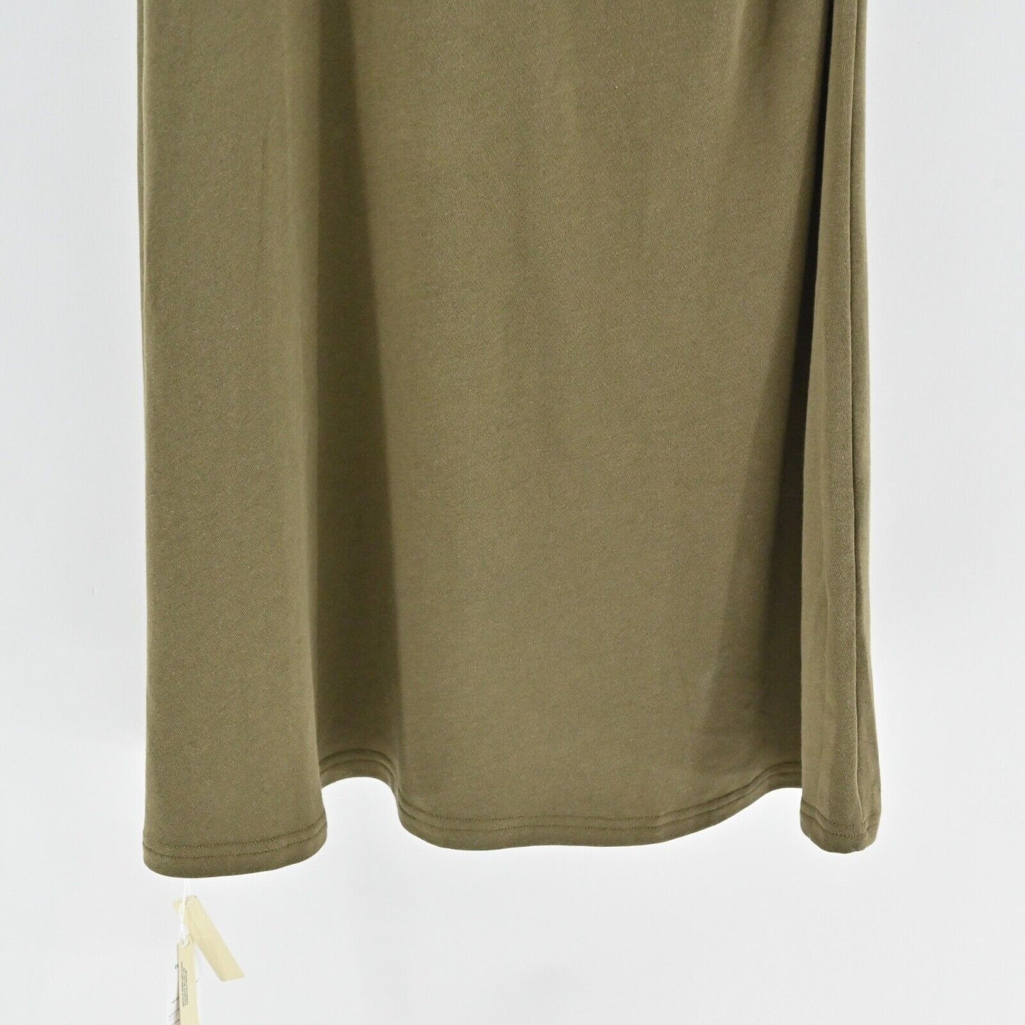 OGL Dress Size 2XL Green Heat Tech Mock Neck Long Sleeve Ruched Tucks Midi NEW