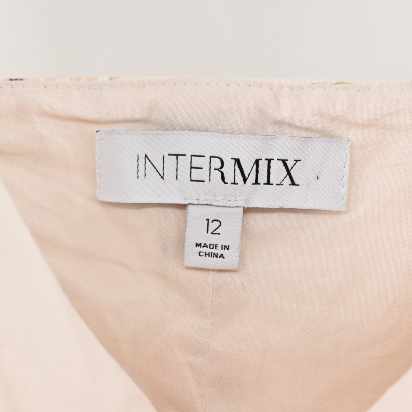 INTERMIX Womens Stefania Romper Size 12 Floral Print Belted Sleeveless Cream