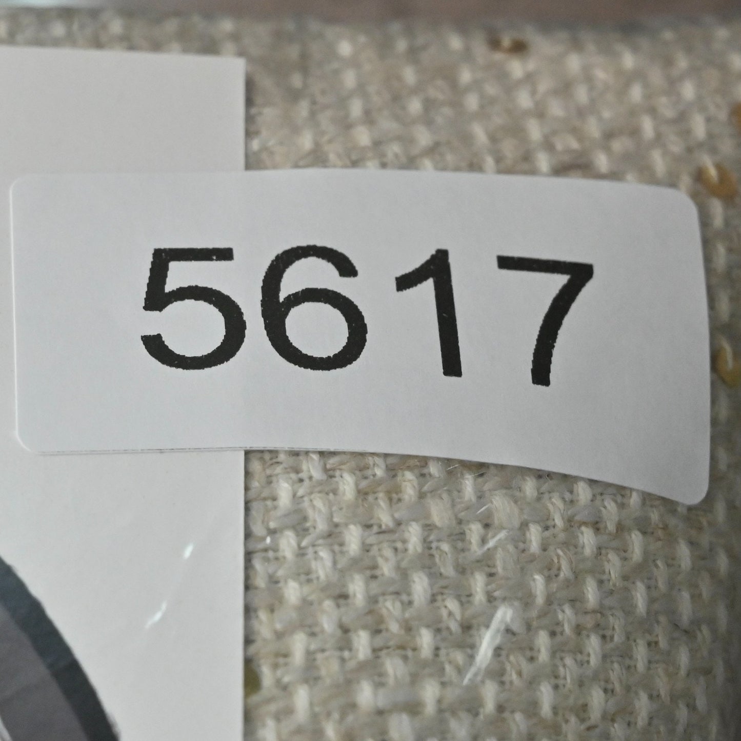 Louben Womens Ivory Gold Tweed Blazer Size 6 Linen Gold Sequin Retro Glam Jacket