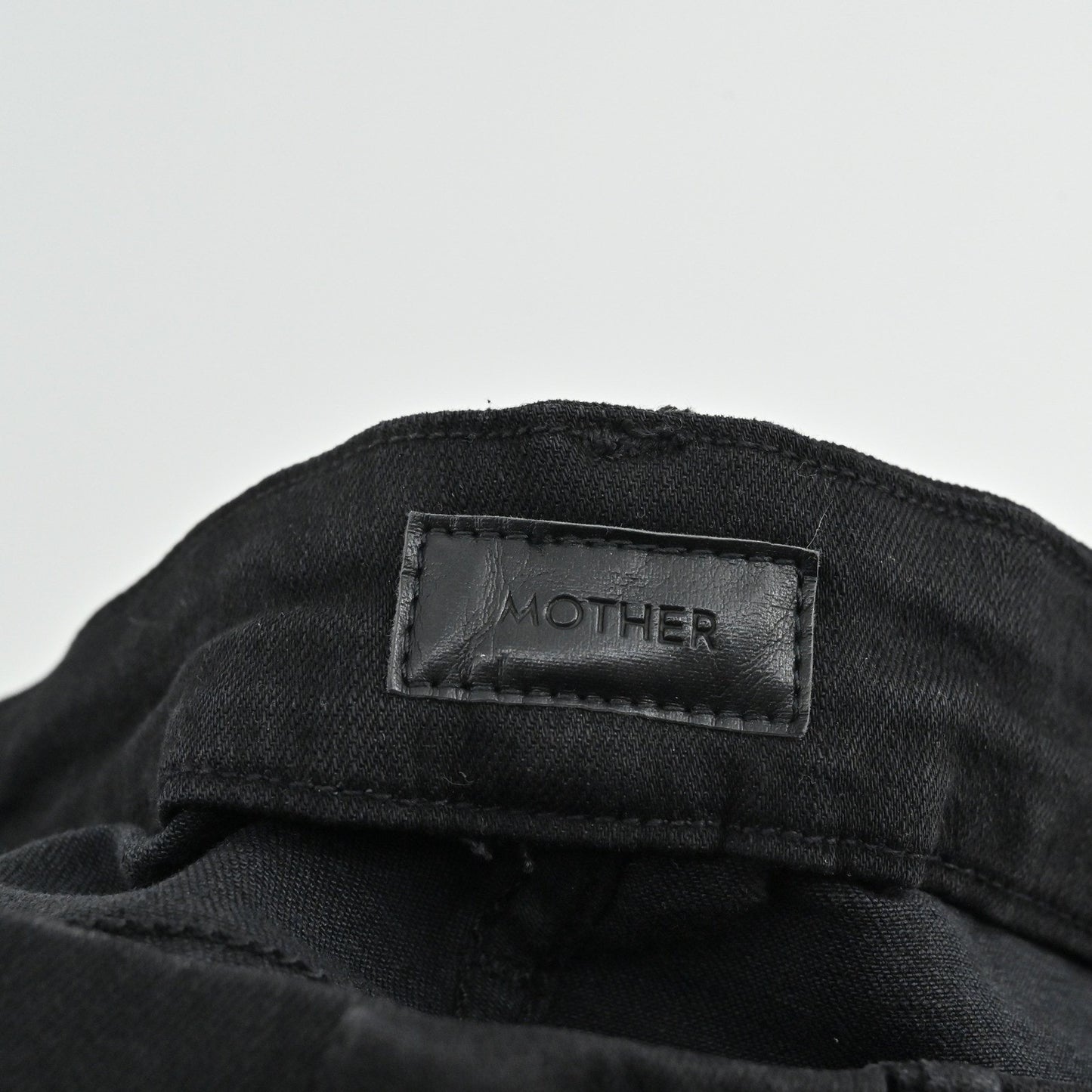 MOTHER Womens Looker Ankle Fray Jeans Size 25 Guilty as Sin Black Distressed