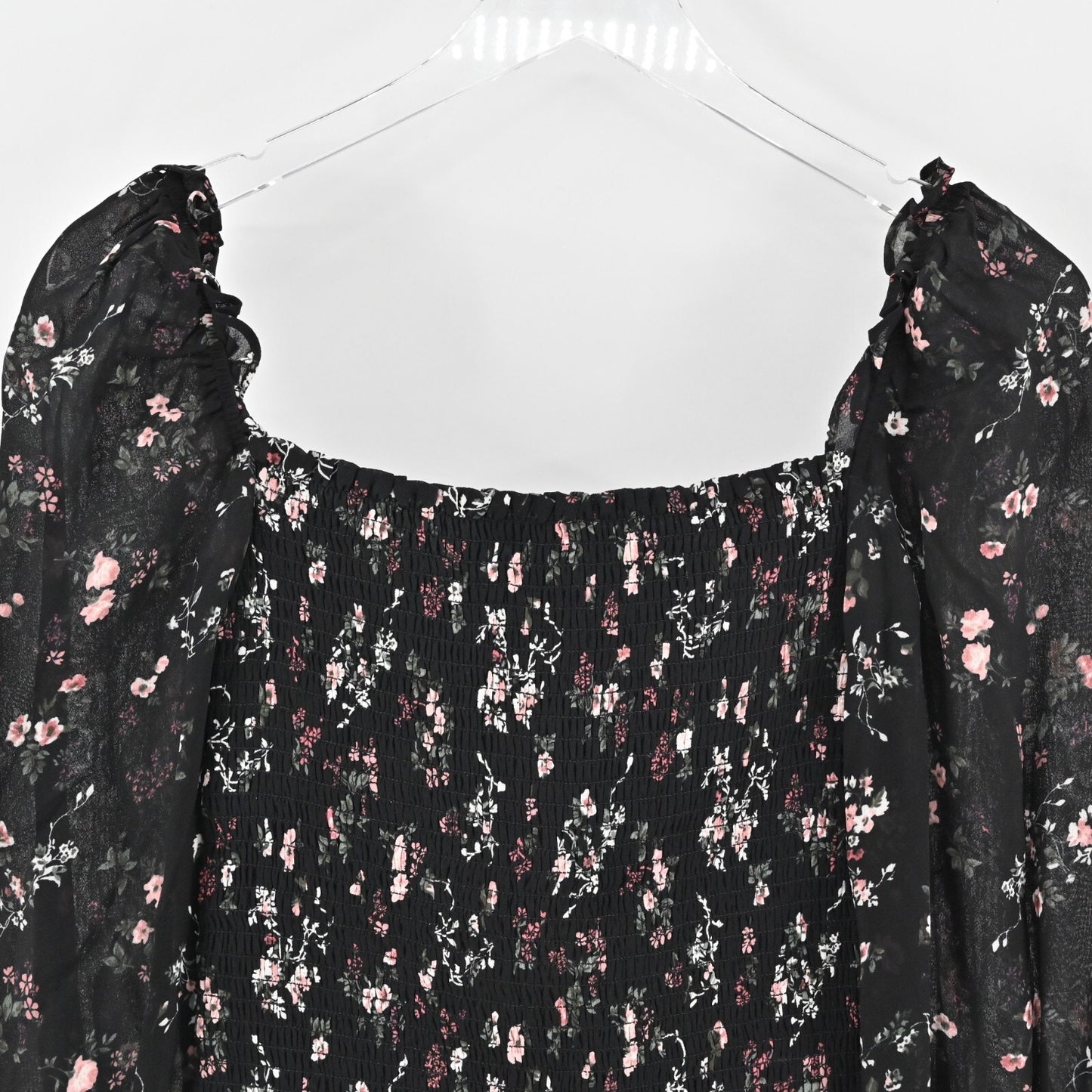 REFORMATION Top Womens Size XS Pinto Shirred Smocked Floral Jolene Print Blouse