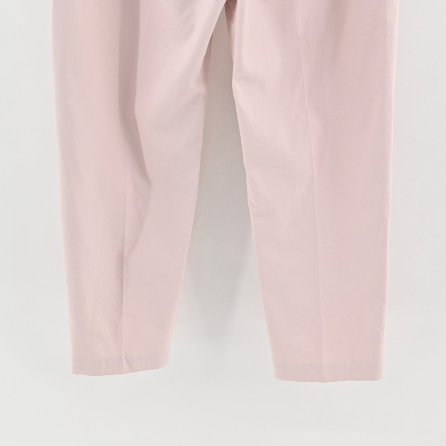Ted Baker Womens Belted Tapered Pants Size M Light Pink High Rise Pleated Chino