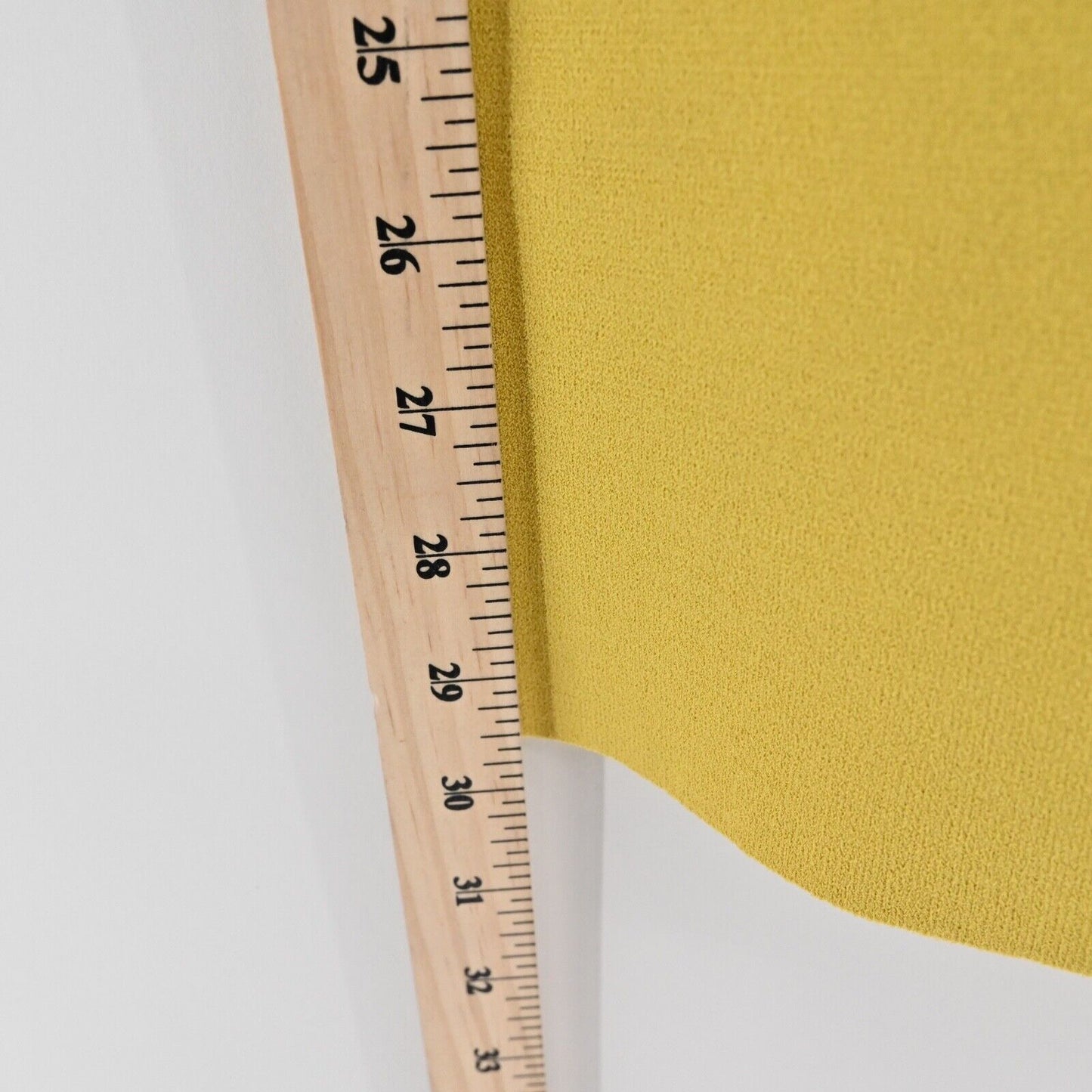 LES COPAINS Skirt Size 46 Yellow Knit Knee Length Elastic Waist Pencil Career