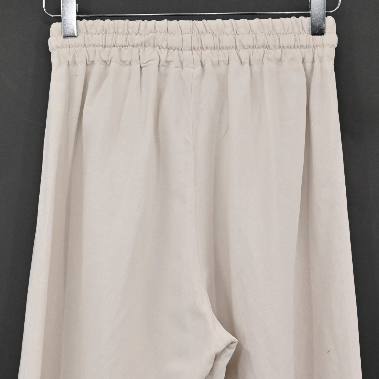 BARBARA ALVISI Womens Wide Leg Pants Size XS Linen Drawstring Minimalist Italy