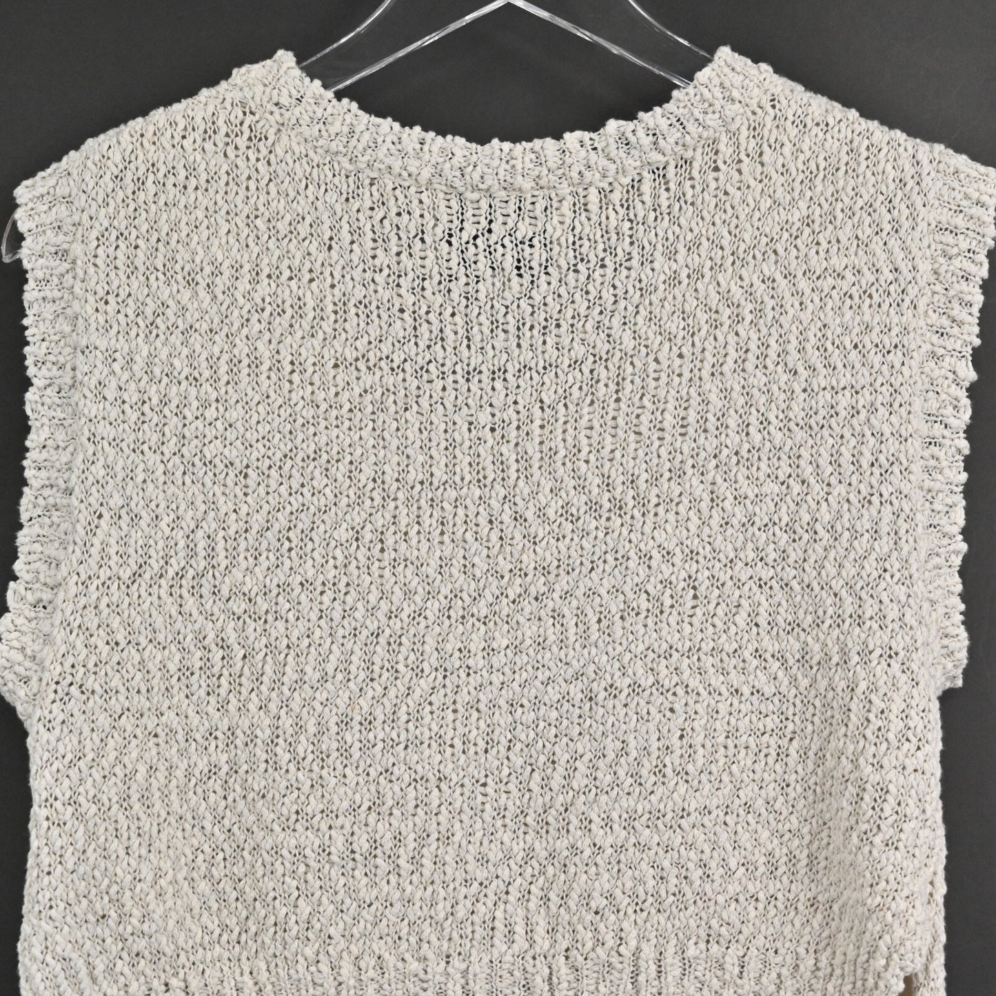 PHILLIP LIM Sweater Womens Size XS Linen Blend Knit Sleeveless Neutral Granola