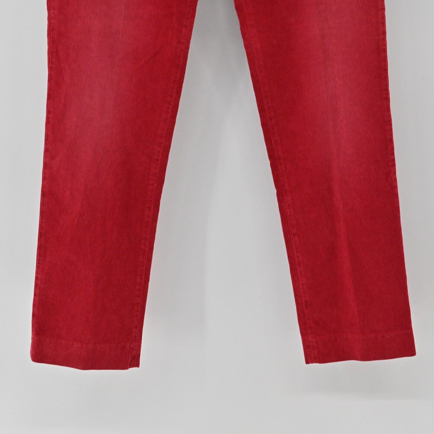 MALIPARMI Pants Womens Size 46 US L Corduroy Rose Red Trousers Retro Italy NEW