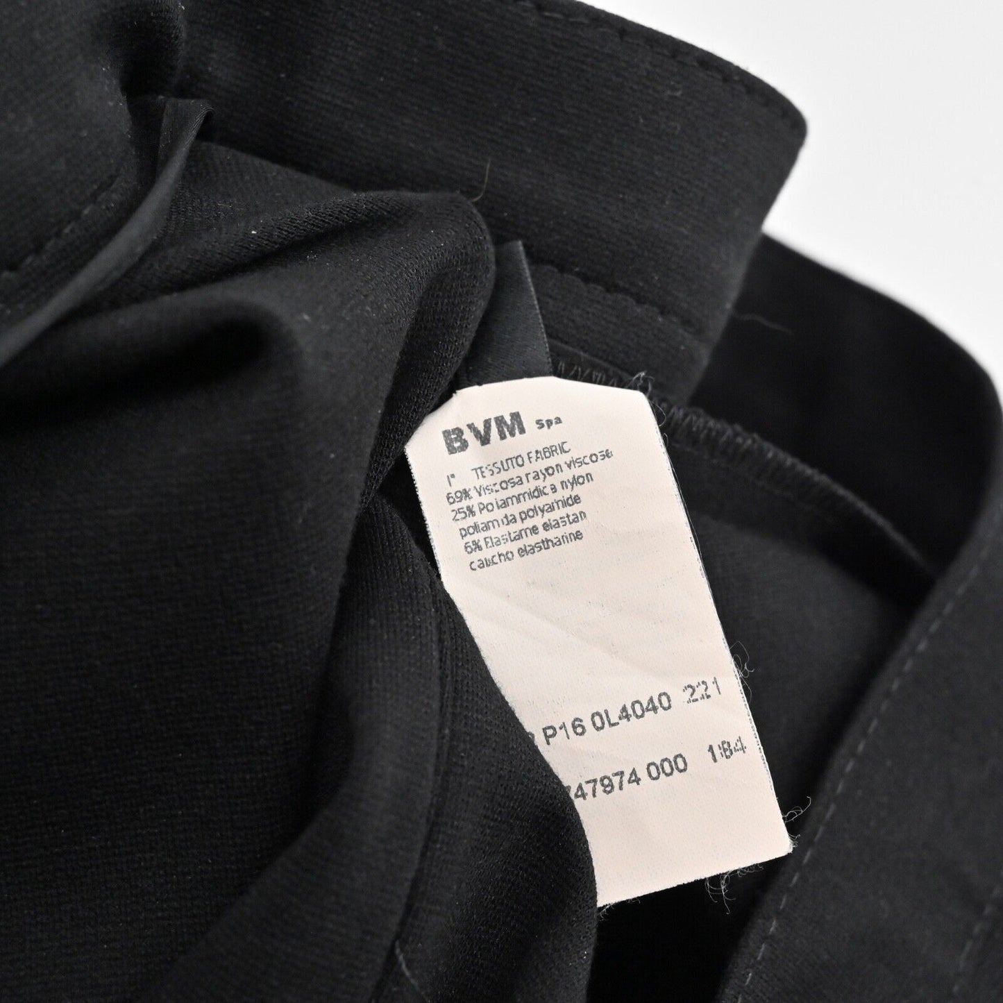 LES COPAINS Skirt Size 46 Black Knee Length Pleated A Line Jersey Stretch Retro