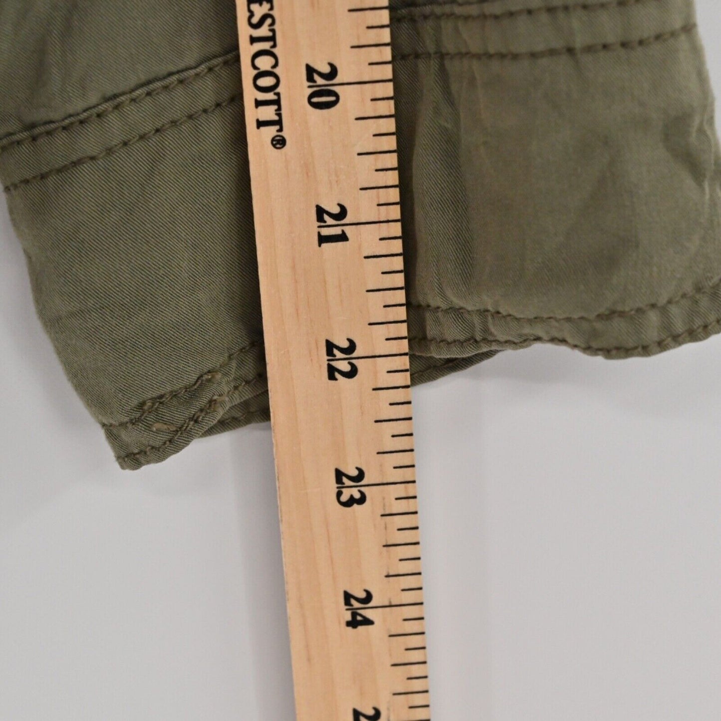 AMERICAN EAGLE Jacket Womens Sz S Army Green Button Front Military Utility Boho