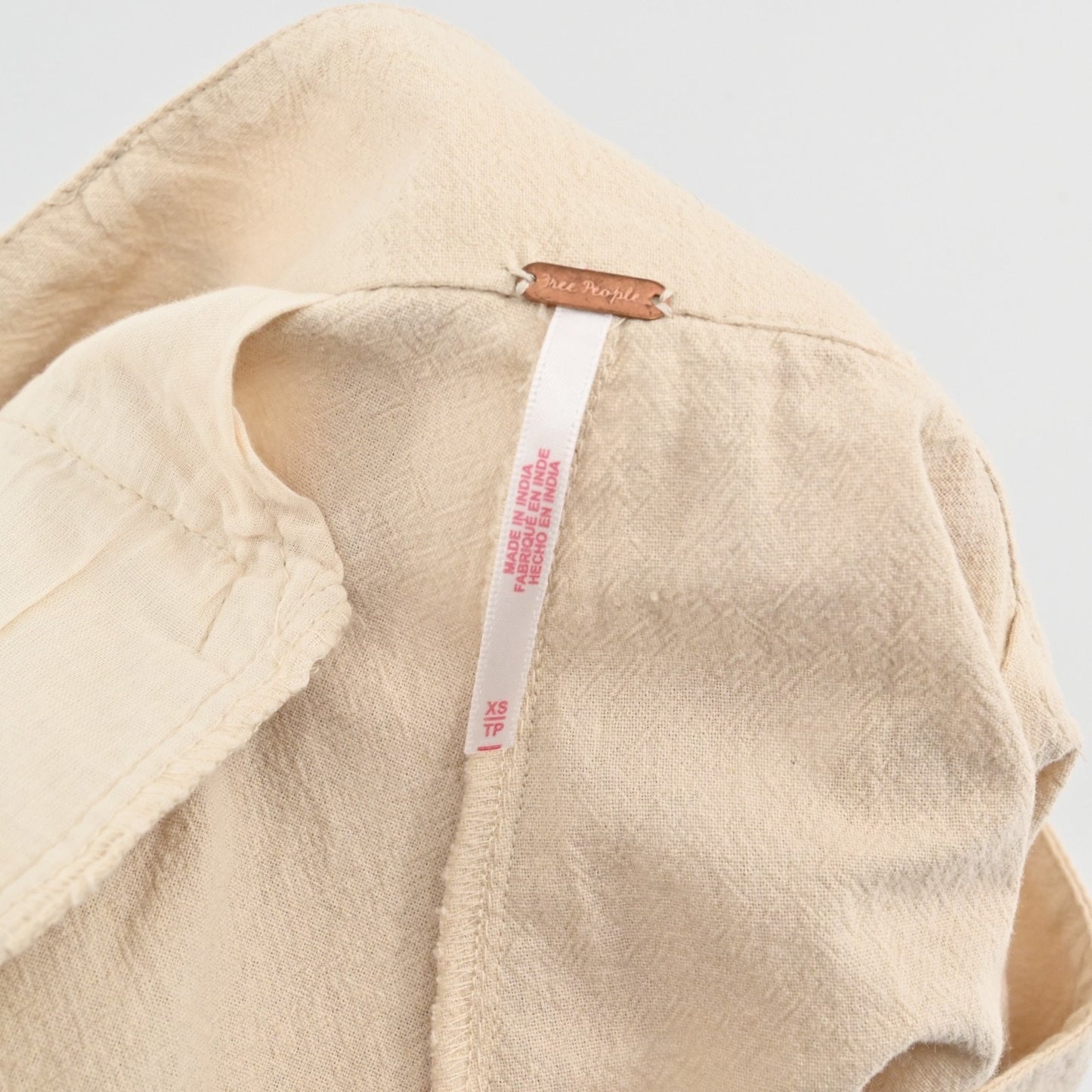 FREE PEOPLE Womens Khaki Shorts Size XS Preppy Cuffed Pleated High Rise Cotton