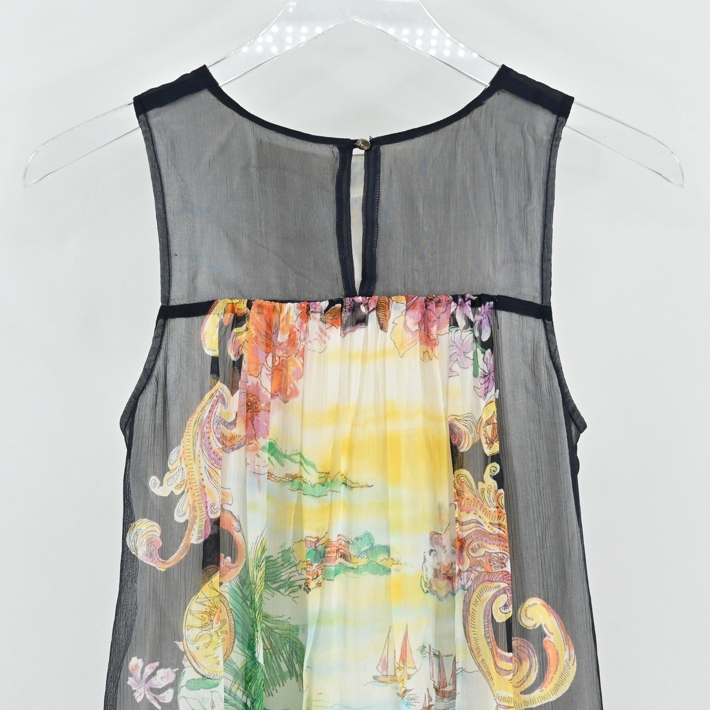 Anthropologie Varese Silk Dress Size 2 Floral Lined Sleeveless Moulinette Soeurs
