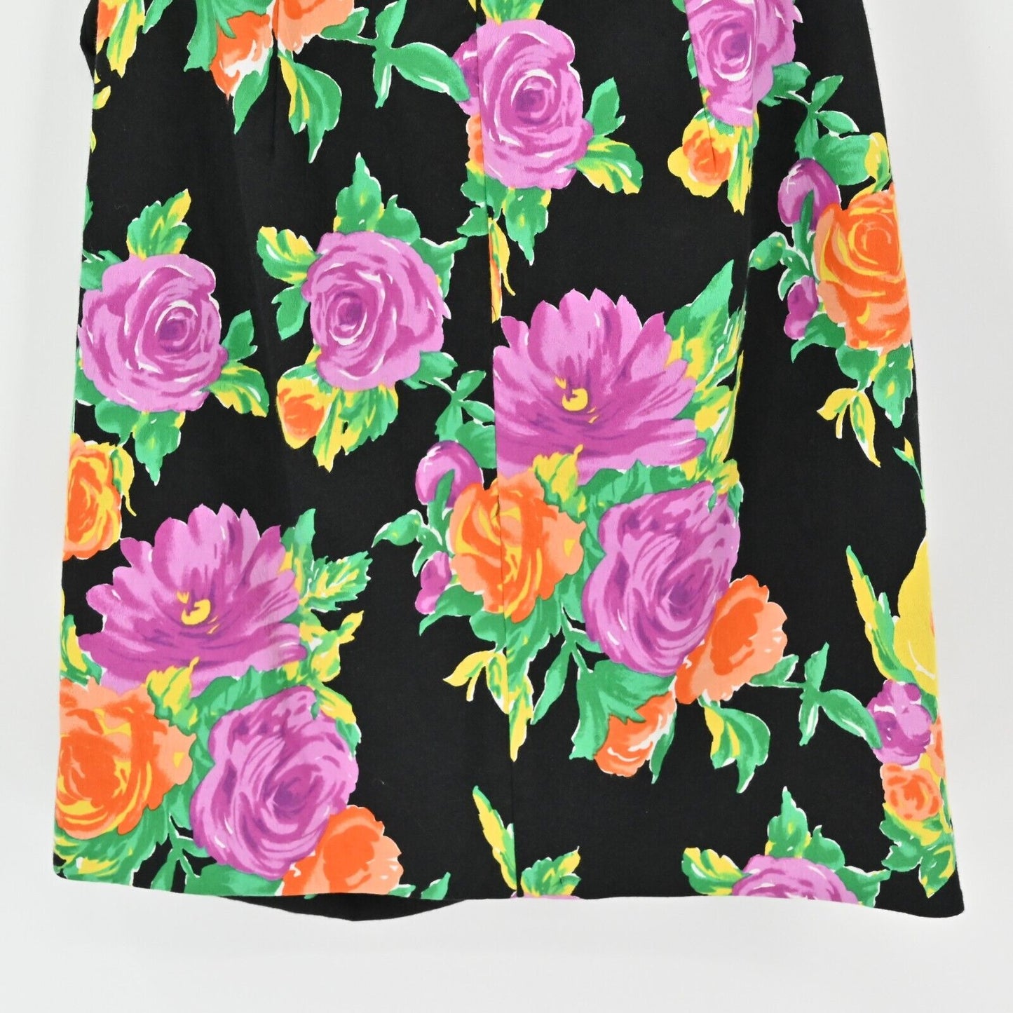 PHOEBE COUTURE Womens Size 2 One Shoulder Black Floral Dress Gathered Pleated