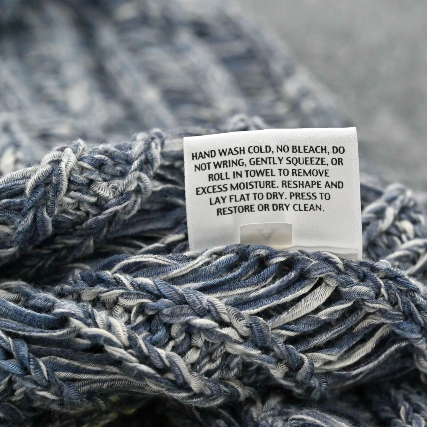 EILEEN FISHER Womens Blue Knit Sweater Size PL Wonder Ladder Pullover Boatneck