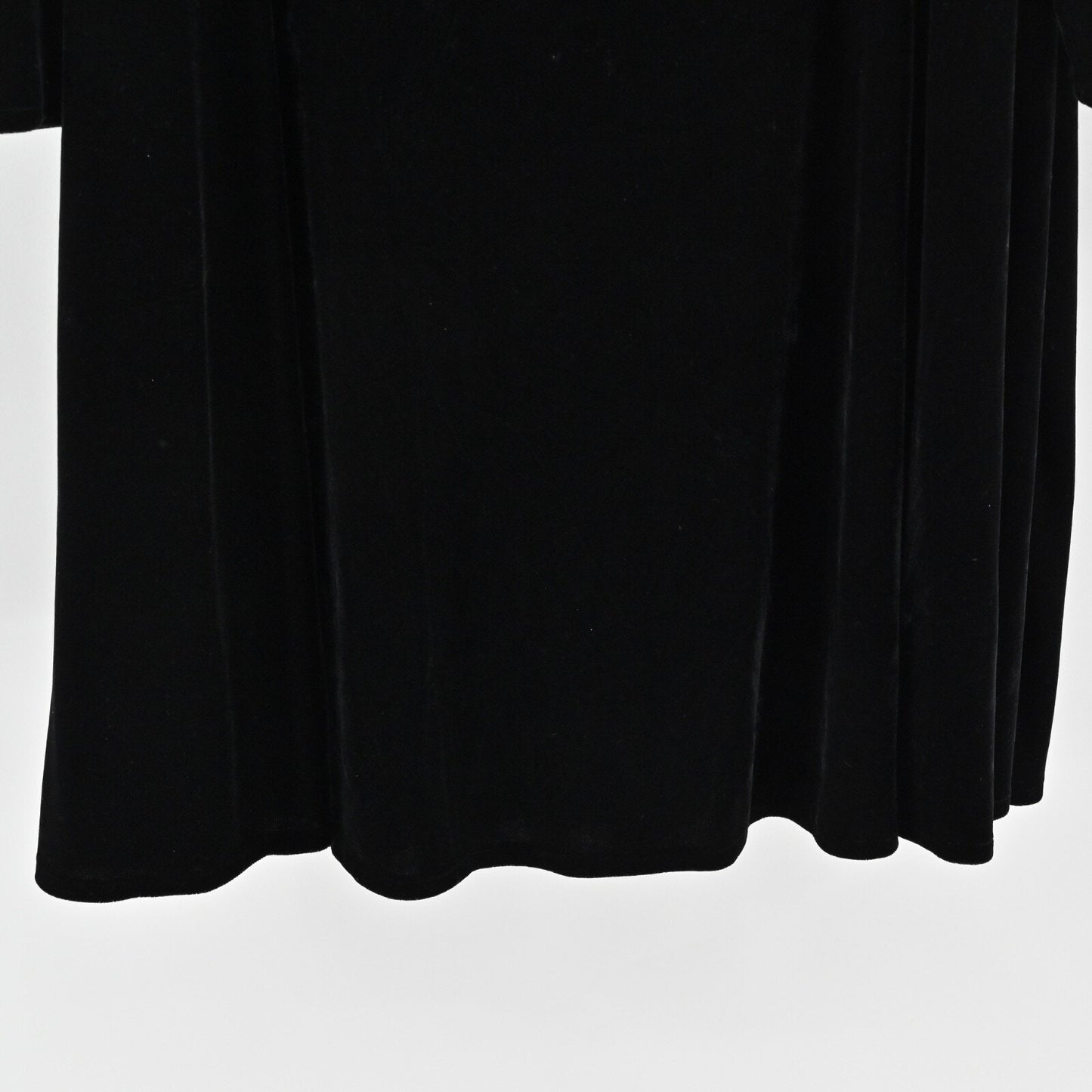 ALEXIA ADMOR Velvet Dress Sz 2X Black V Neck Long Sleeve Retro Whimsigoth Shift