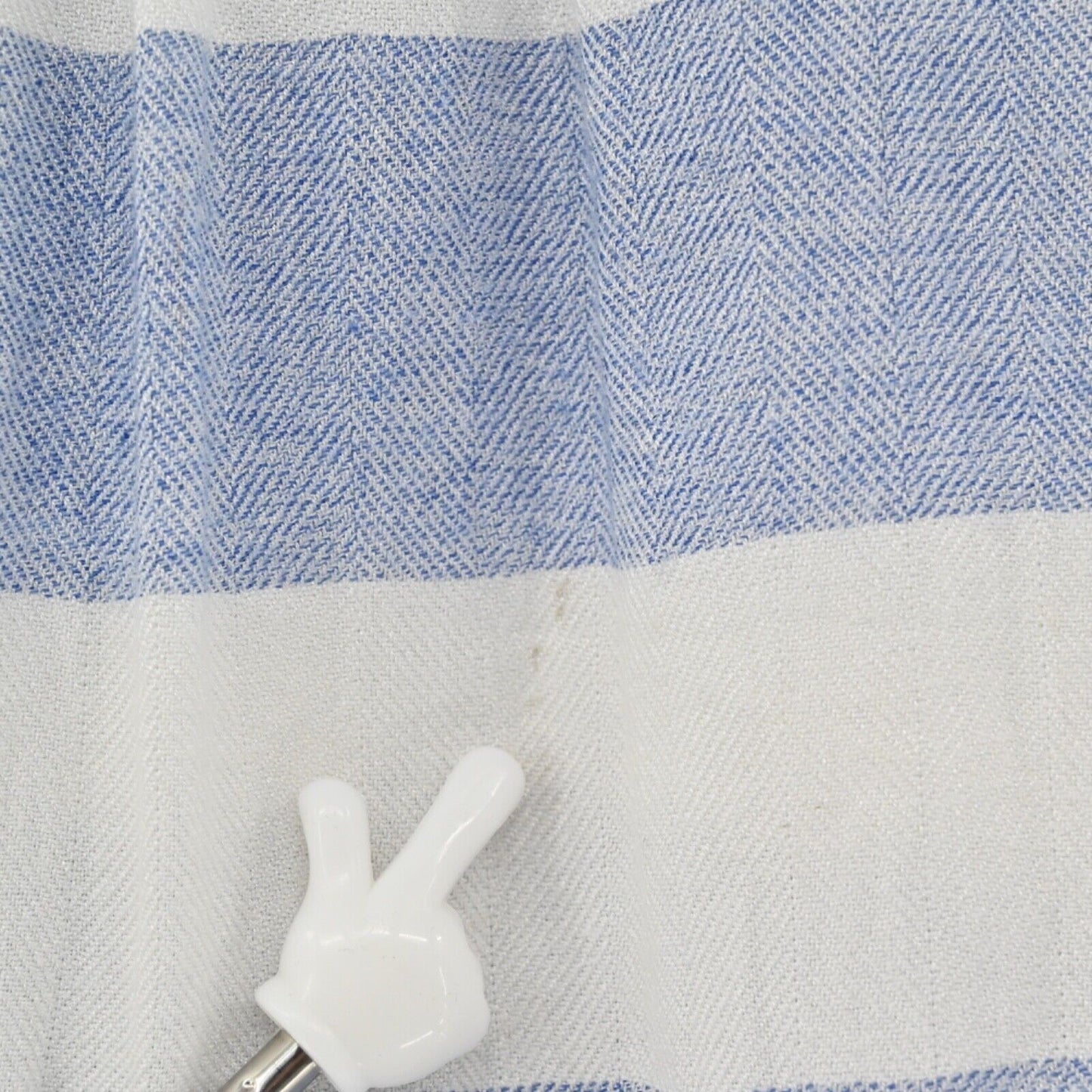 RAILS Top Women Sz XS Blue White Stripe Rolled Cap Sleeve Britt Button Up Beach