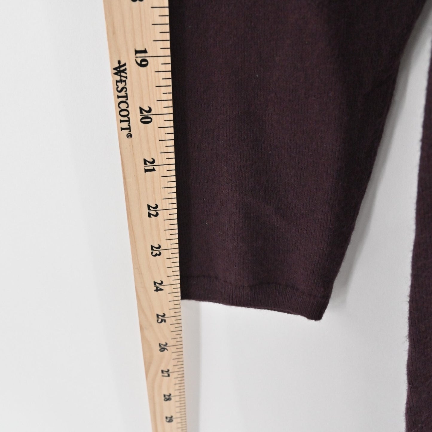 J JILL Sweater Dress Size M Merlot Knit Long Sleeve Shift Knee Length Casual