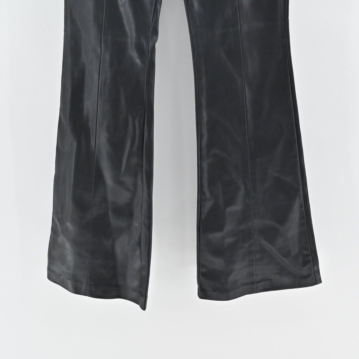 BLANKNYC Pants Womens Size 27 Black Faux Leather High Rise Flare Retro Grunge