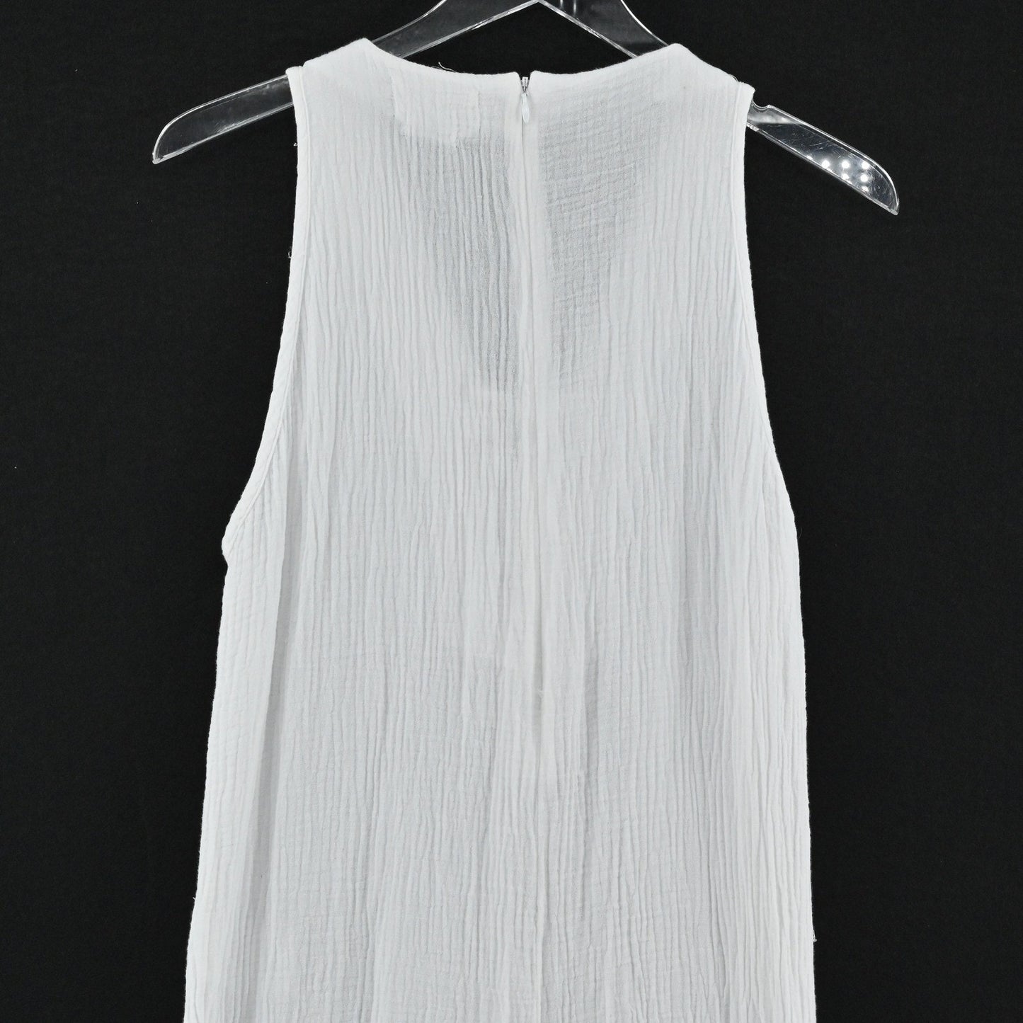 ONE TEASPOON Womens Luxe Gauze Jumpsuit Size S White Wide Leg Cotton Lace Up