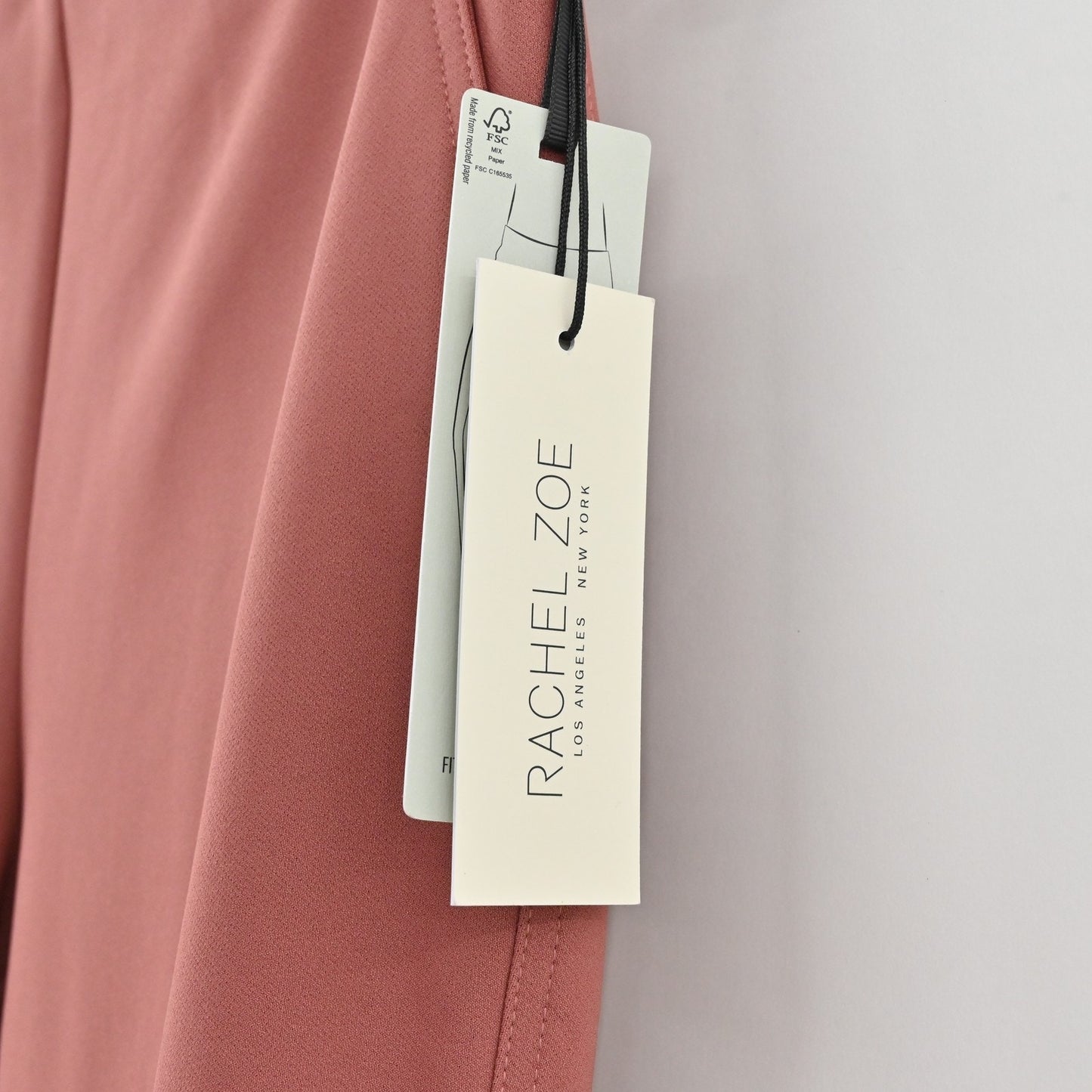 Rachel Zoe Womens Pull On Pants Sz 4 Mauve Pink Tapered Trousers Stretch Career