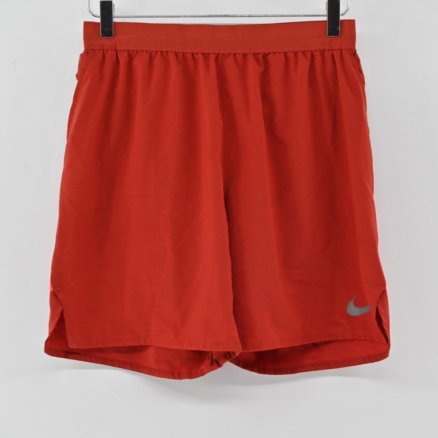 NIKE Shorts Mens Size M Red 7 Inch Dri Fit Flex Stride Elastic Waist Pockets Run