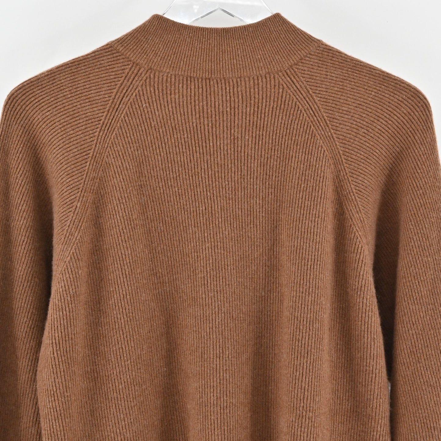 Vtg PETER MILLAR Mens Cashmere Sweater Size M Brown Knit Quarter Zip Casual