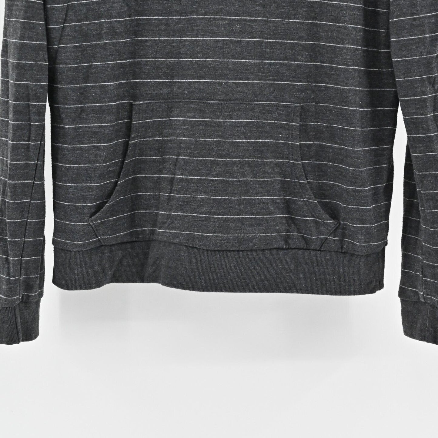MARINE LAYER Womens Alden Hoodie Size M Double Knit Cowl Neck Stripe Sweatshirt