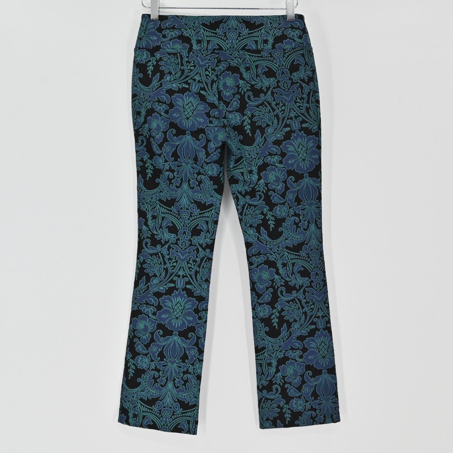 SOFT SURROUNDINGS Womens Paisley Pants Sz PXS Floral Straight Leg Ponte Stretch