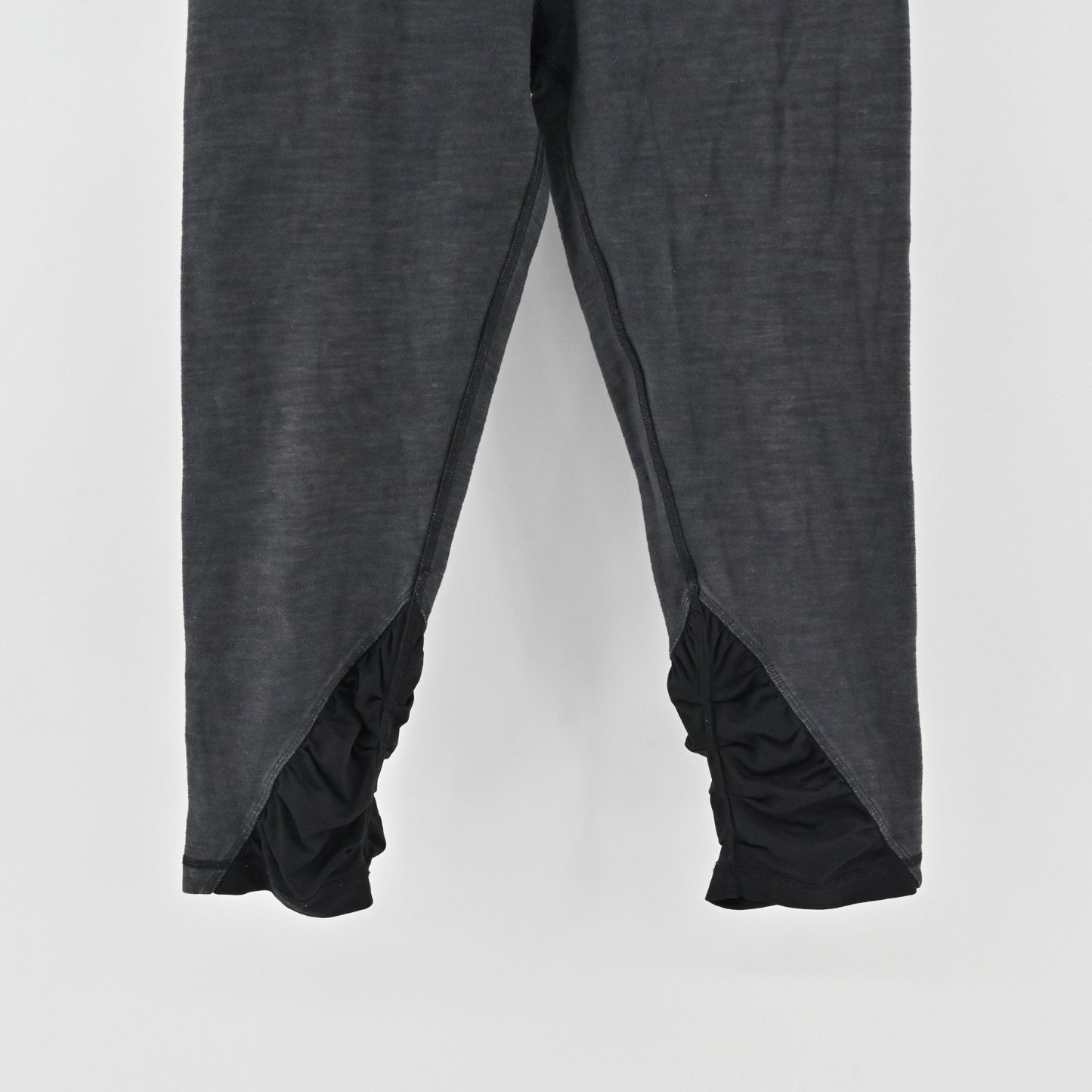 Lululemon Womens Embrace Crop Leggings Size 8 Heathered Deep Coal Athletic Logo