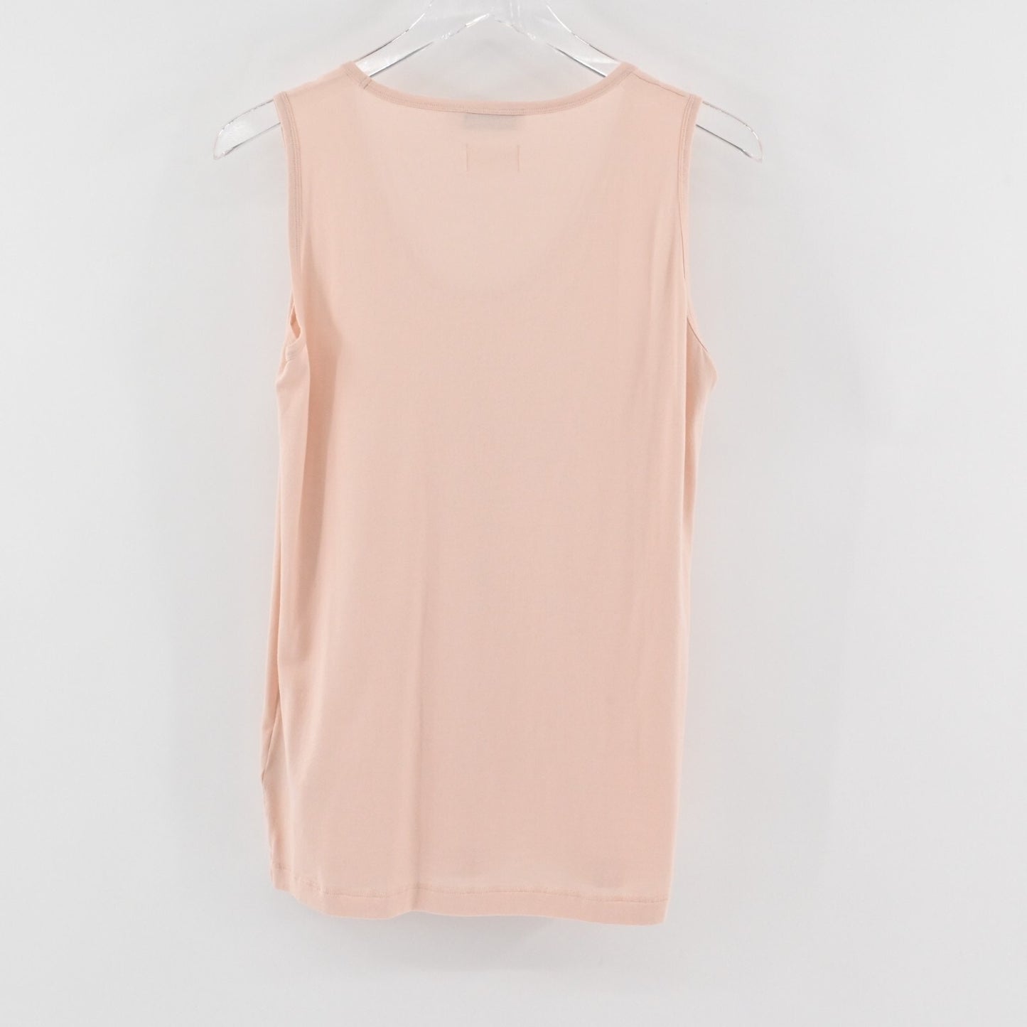 Vtg JIL SANDER Top Womens Size L Cotton Sleeveless Scoop Neck Tank Blush Pink