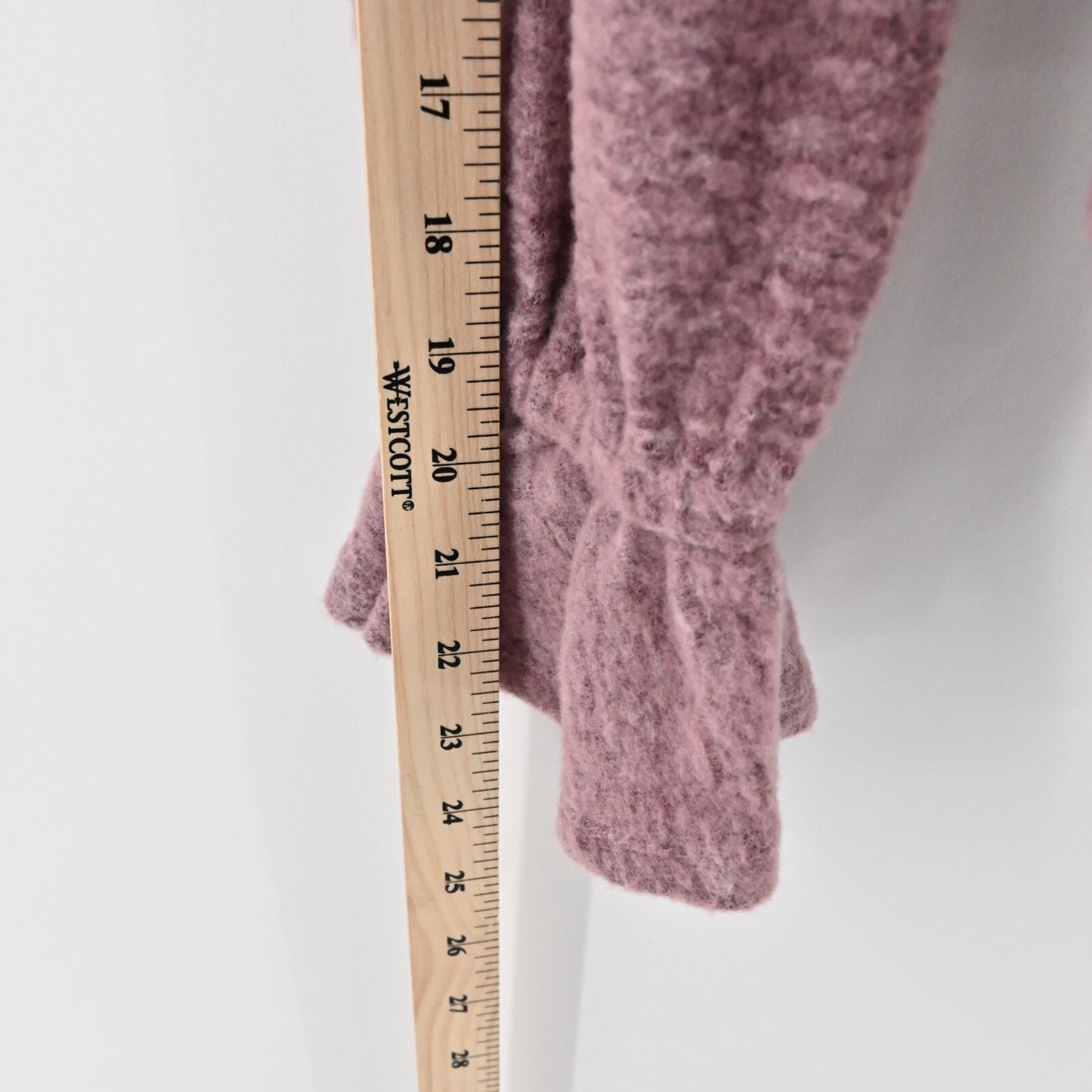 NWOT Anthropologie Sweater Eri Ali Sasha Hacci Top Pink SOFT Ruffle Cozy Size S