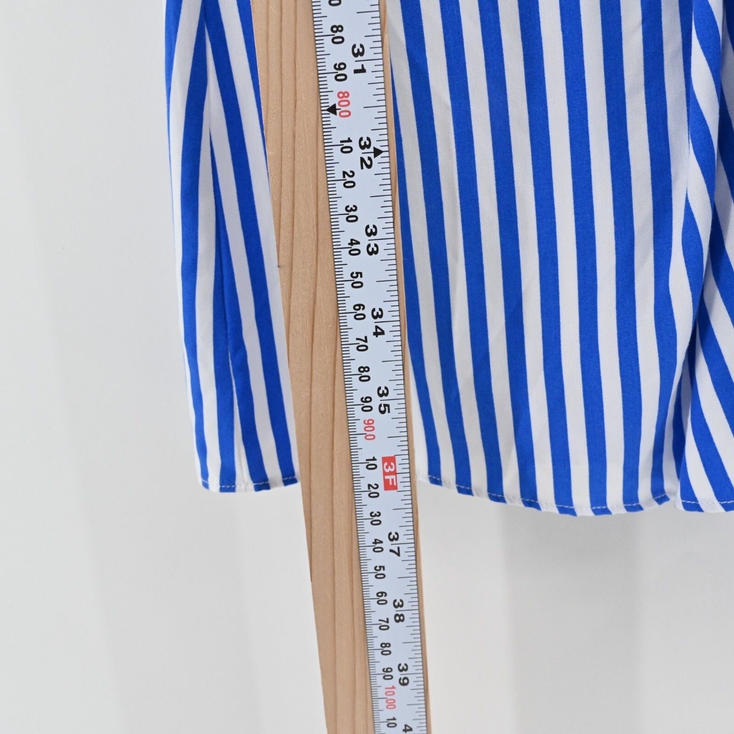 ADRIANNA PAPELL Stripe Twist Front Dress Size 4 Blue White Quarter Sleeve Mini
