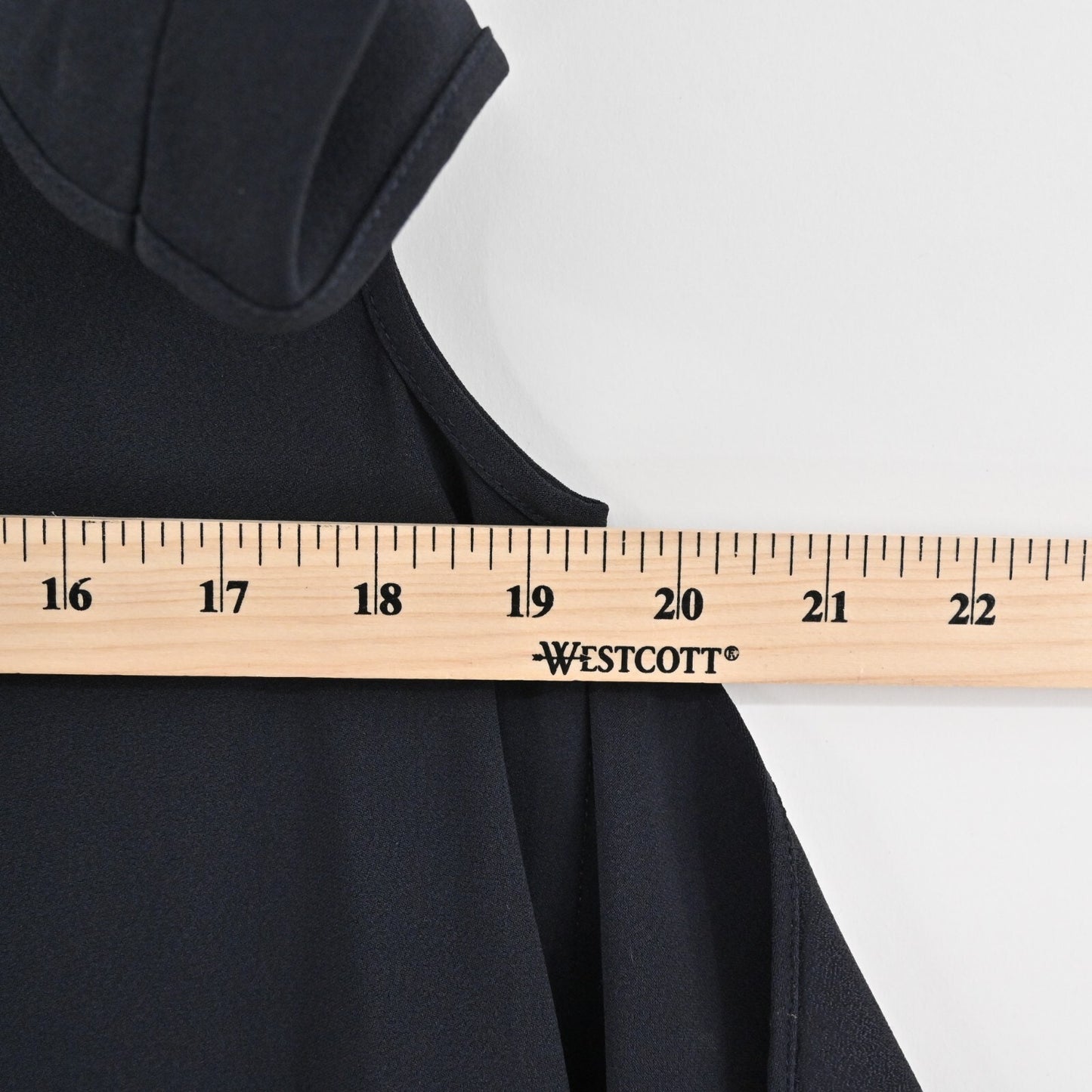 HELMUT LANG Silk Dress Size L Dark Navy Cold Shoulder Relaxed Trim Lagenlook