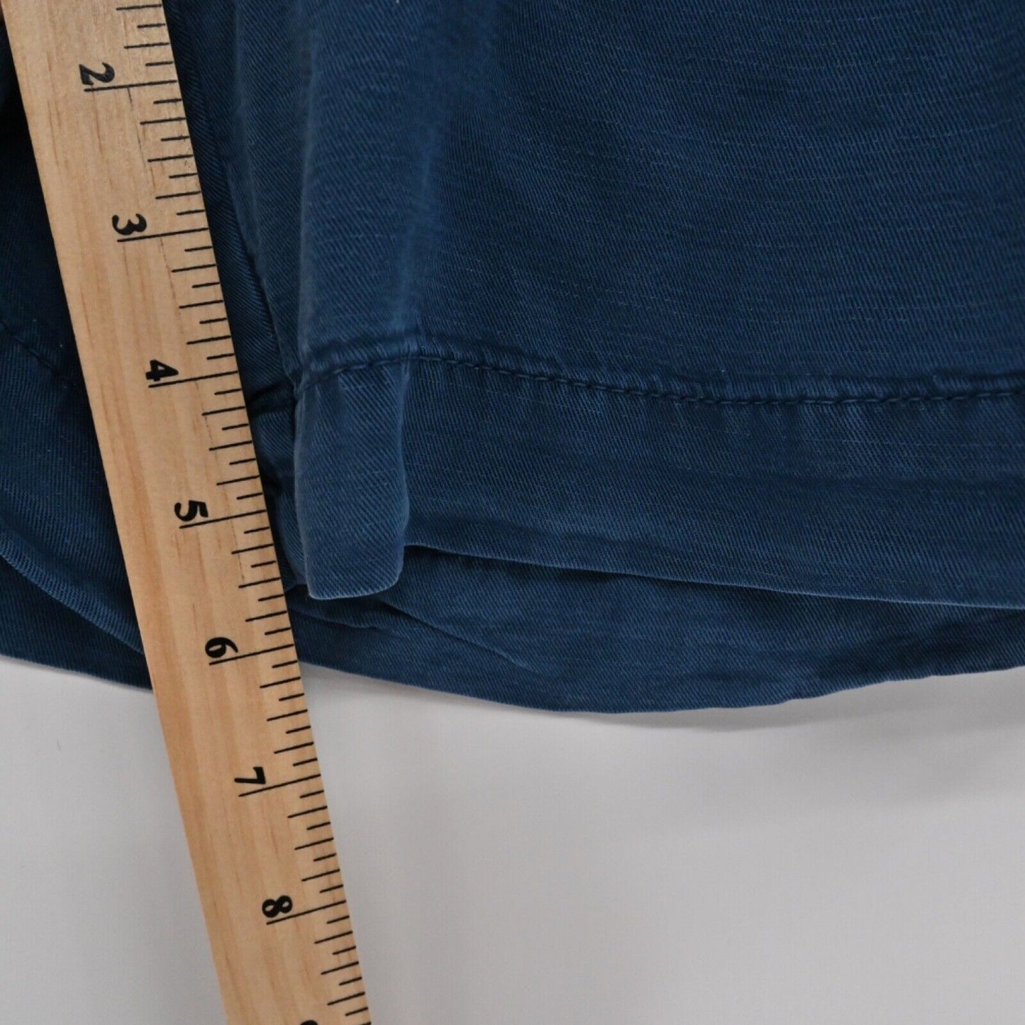 ANTHROPOLOGIE Shorts Womens Size 4 Blue Cotton Tie Paperbag Waist High Rise Rhys