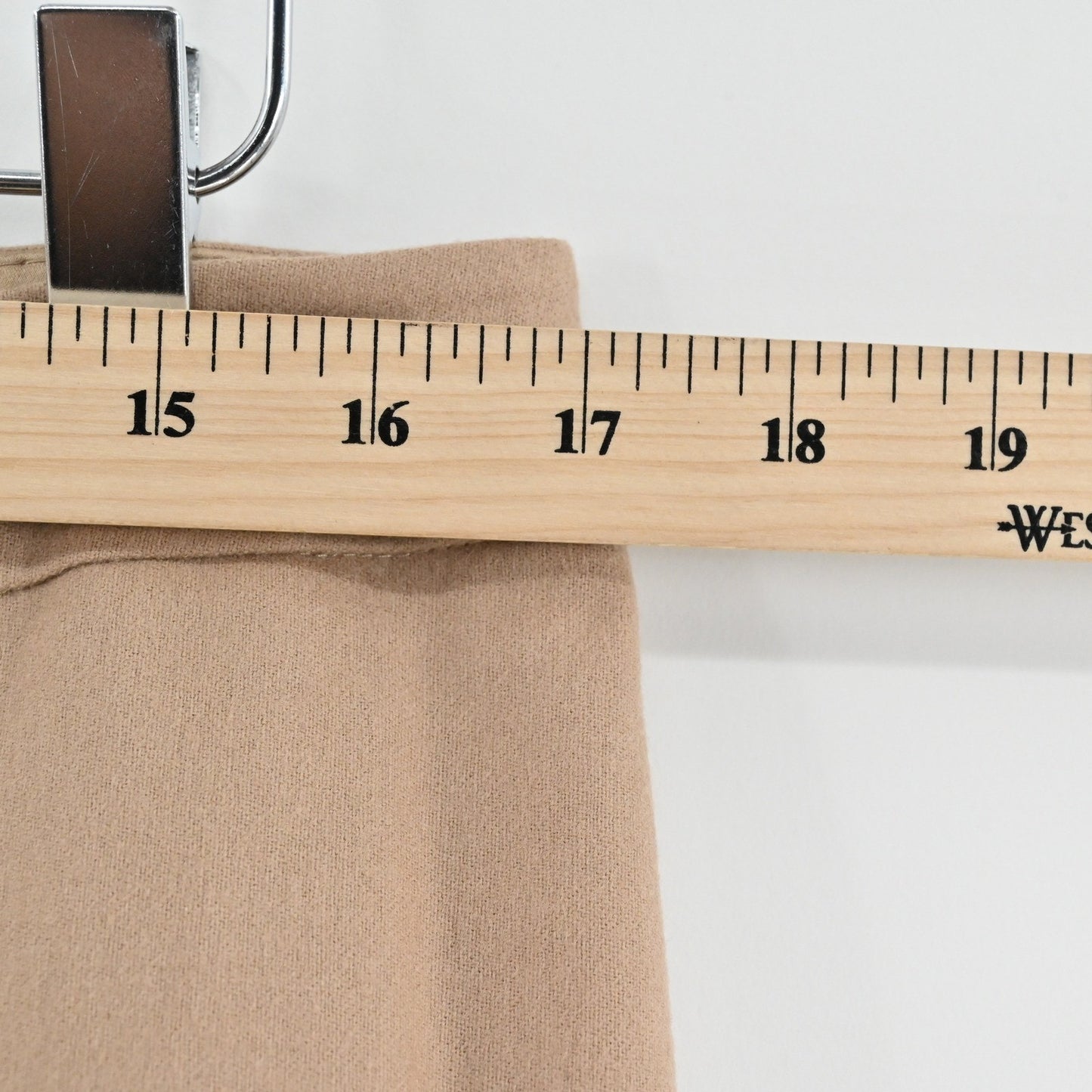 Lafayette 148 Barrow Wool Cashmere Pants Size 12 Tan Trousers Corpcore Luxury