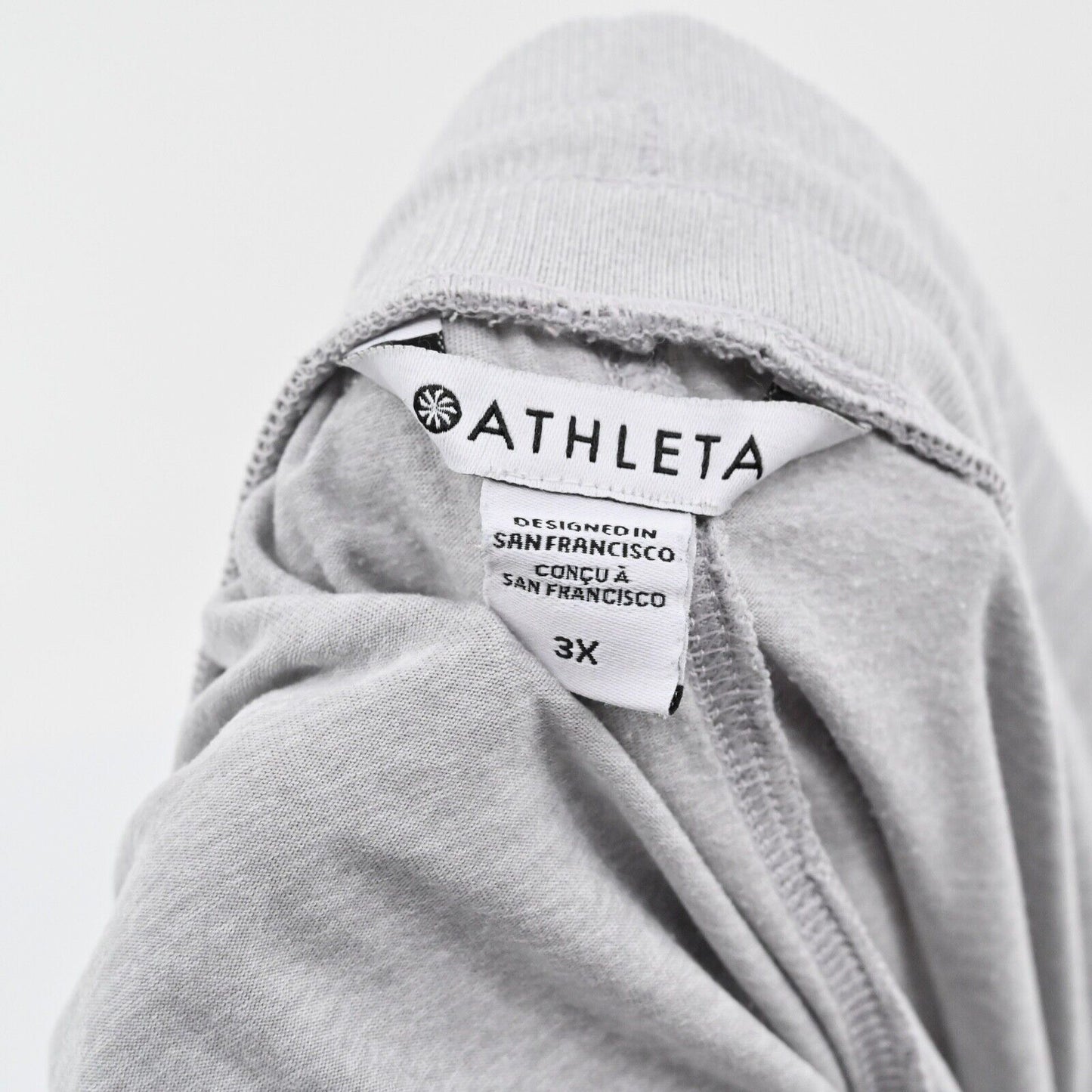ATHLETA Pants Womens Sz 3X Gray High Rise Elastic Drawstring UpTempo Jogger Soft