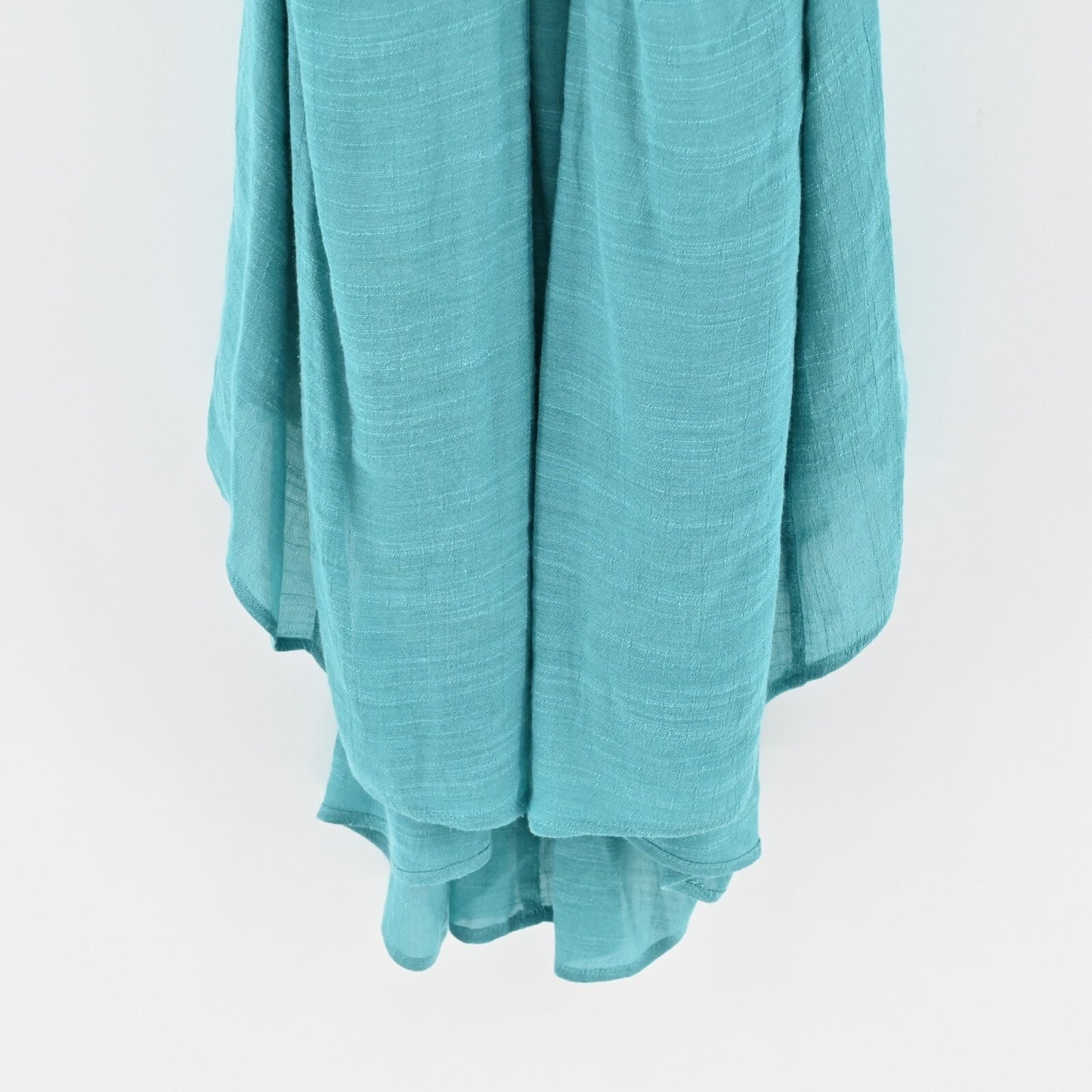 KAREN ZAMBOS Dress Size M Blue Sleeveless Embroidered Detail Open Back Relaxed