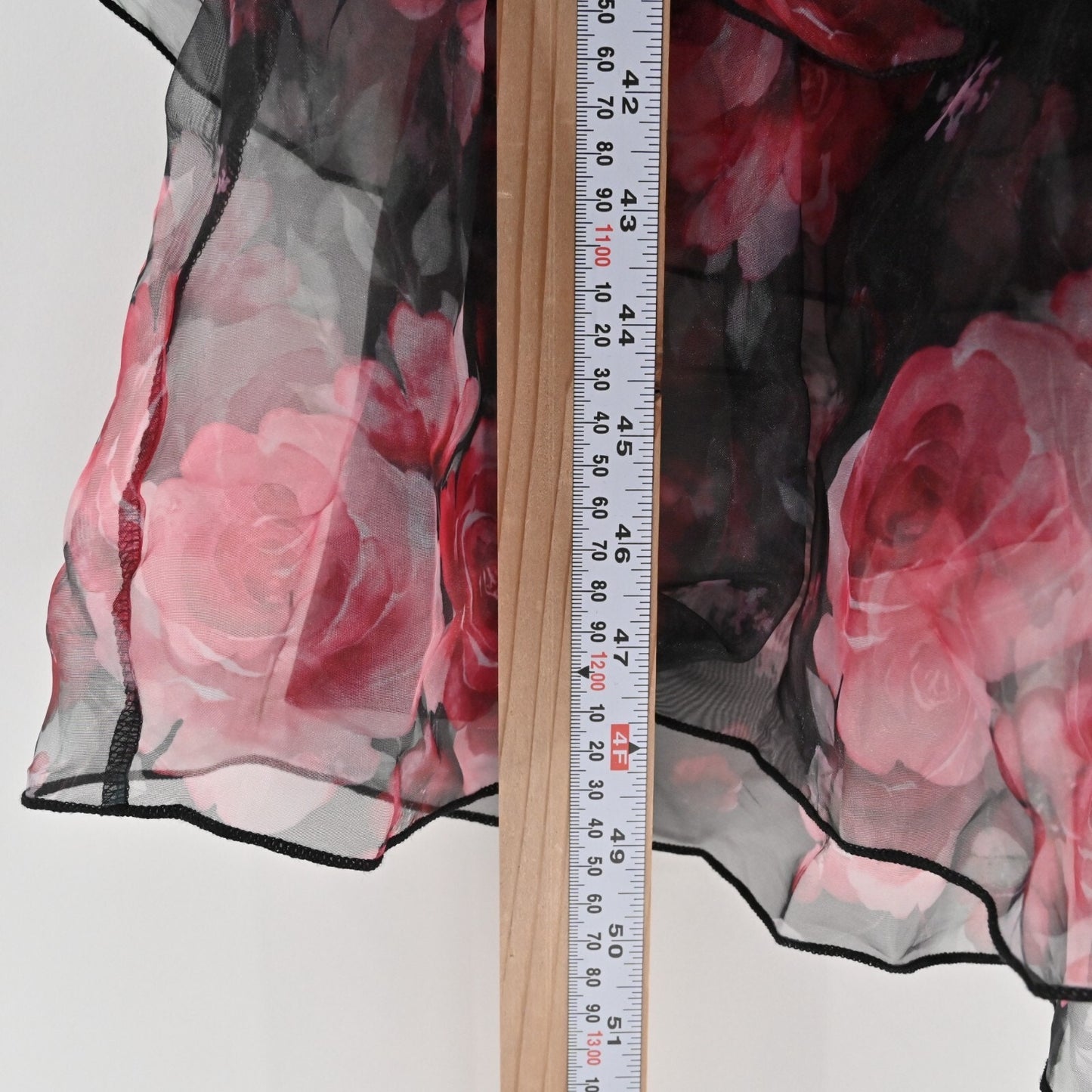 RIHOAS Dress Size S VNeck Floral Print Tiered Layered Halter Midi Black Pink NEW