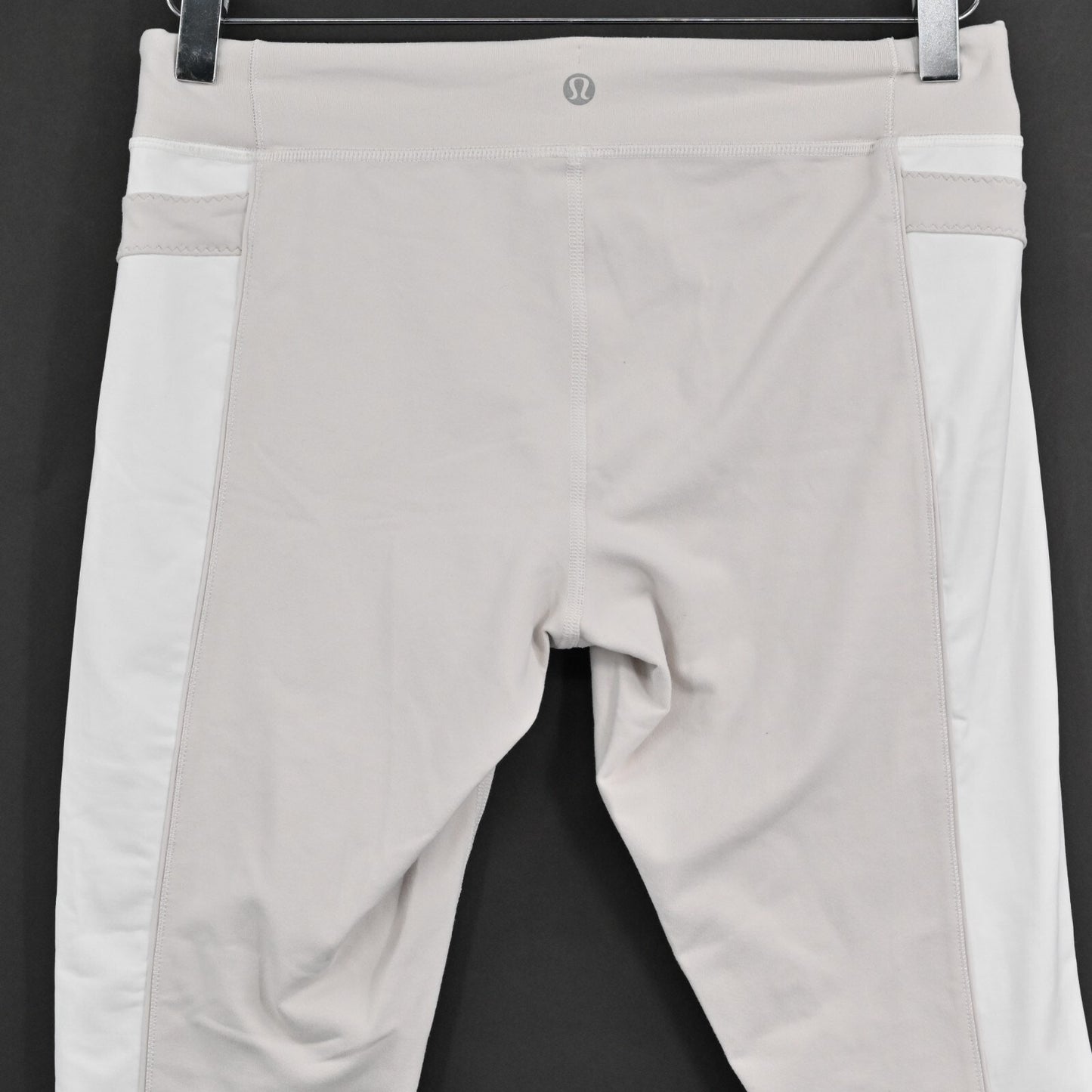 LULULEMON Pants Womens Heat It Up Size 10 Crop White Beige Drawstring Athletic
