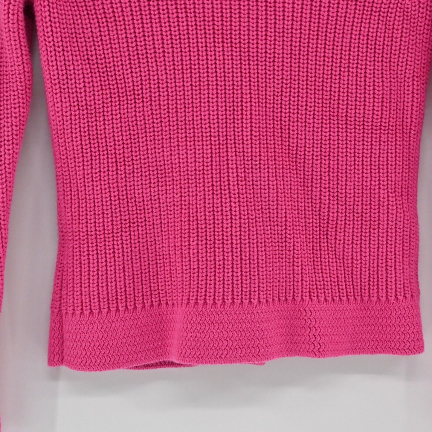 LRL Cardigan Sweater Womens Sz PXS Hot Pink Knit Long Sleeve Cotton Shawl Collar