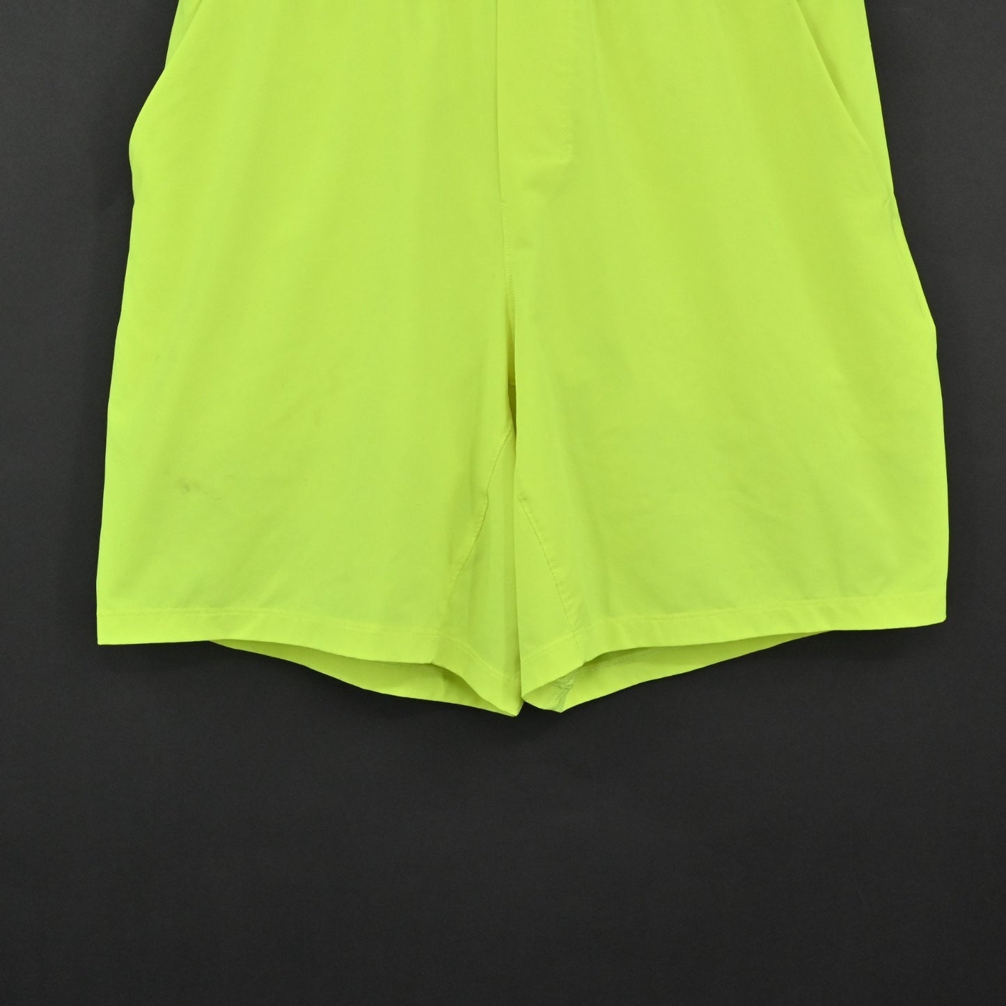 LULULEMON Athletic Shorts Mens Size S Pace Breaker 7" Neon Yellow Gym Workout