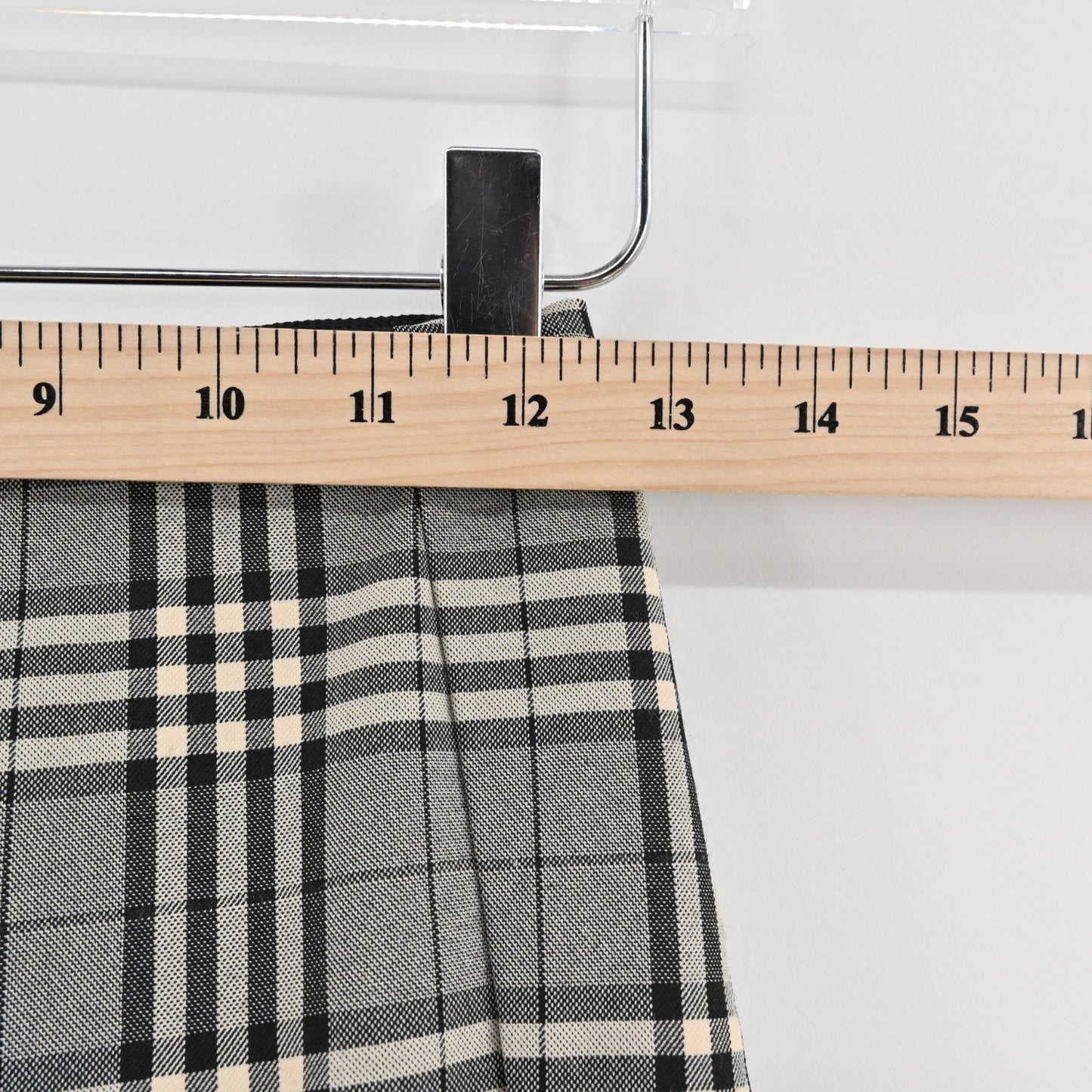 Rag Bone Womens Simone Skinny Pant Size 0 Gray Plaid Preppy Academia Stretch