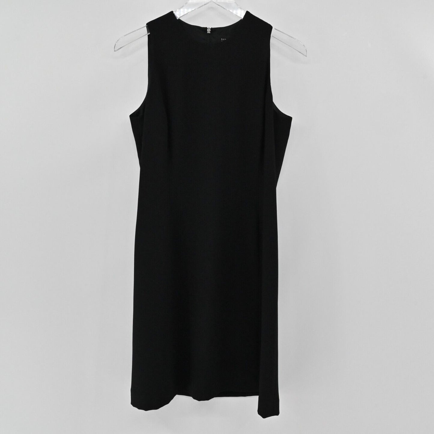 ELLEN TRACY Dress Womens Size 10 Linda Allard Sleeveless Solid Black Sheath NEW