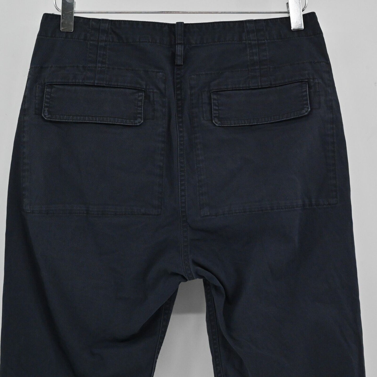 THEORY Pants Womens Size 2 Cargo Casual Twill Dark Navy Blue Ankle Cotton Spring